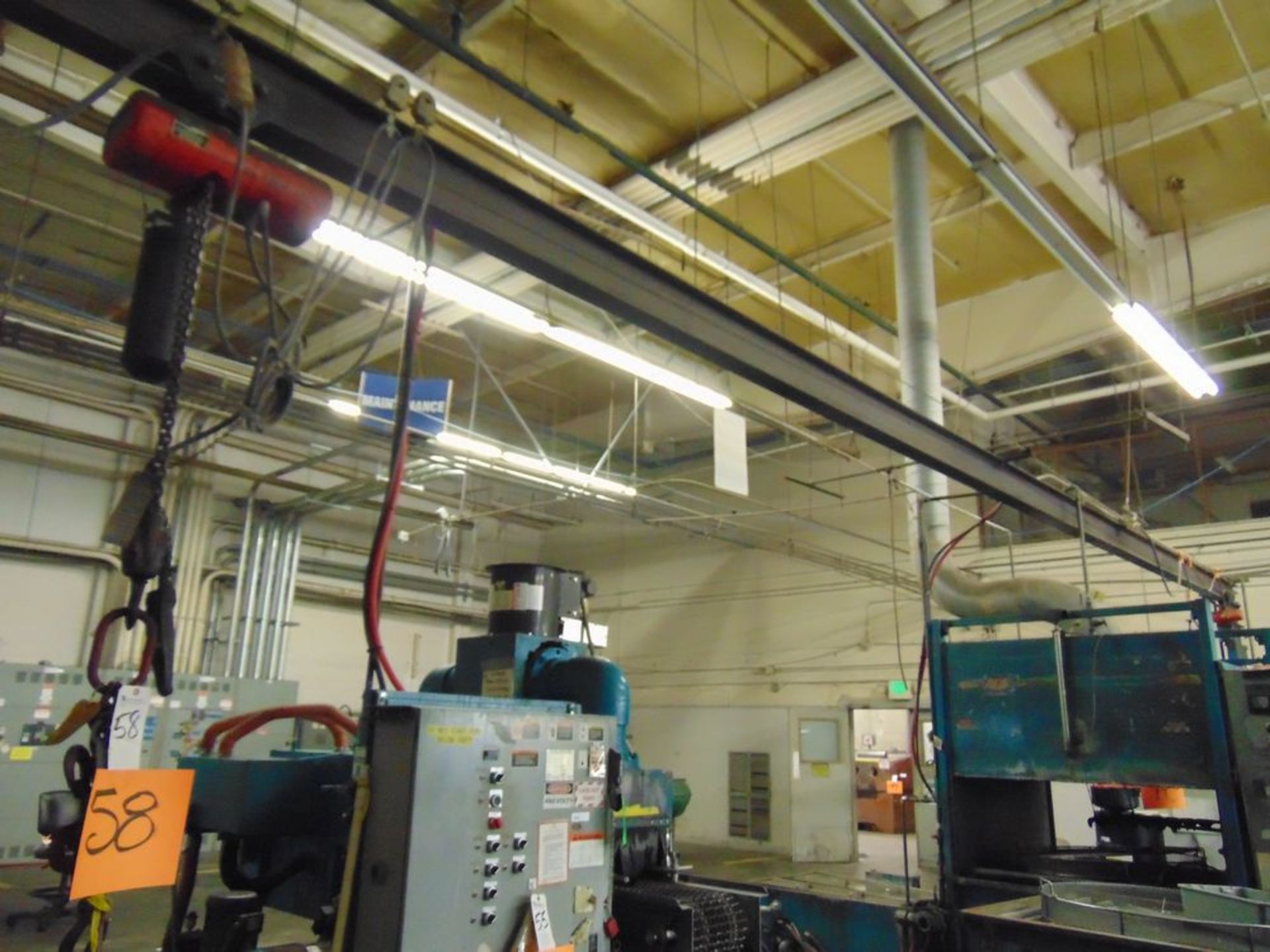 Monorail Hoist System w/ Electric Hoist (LOADING FEES: Call for Pricing)