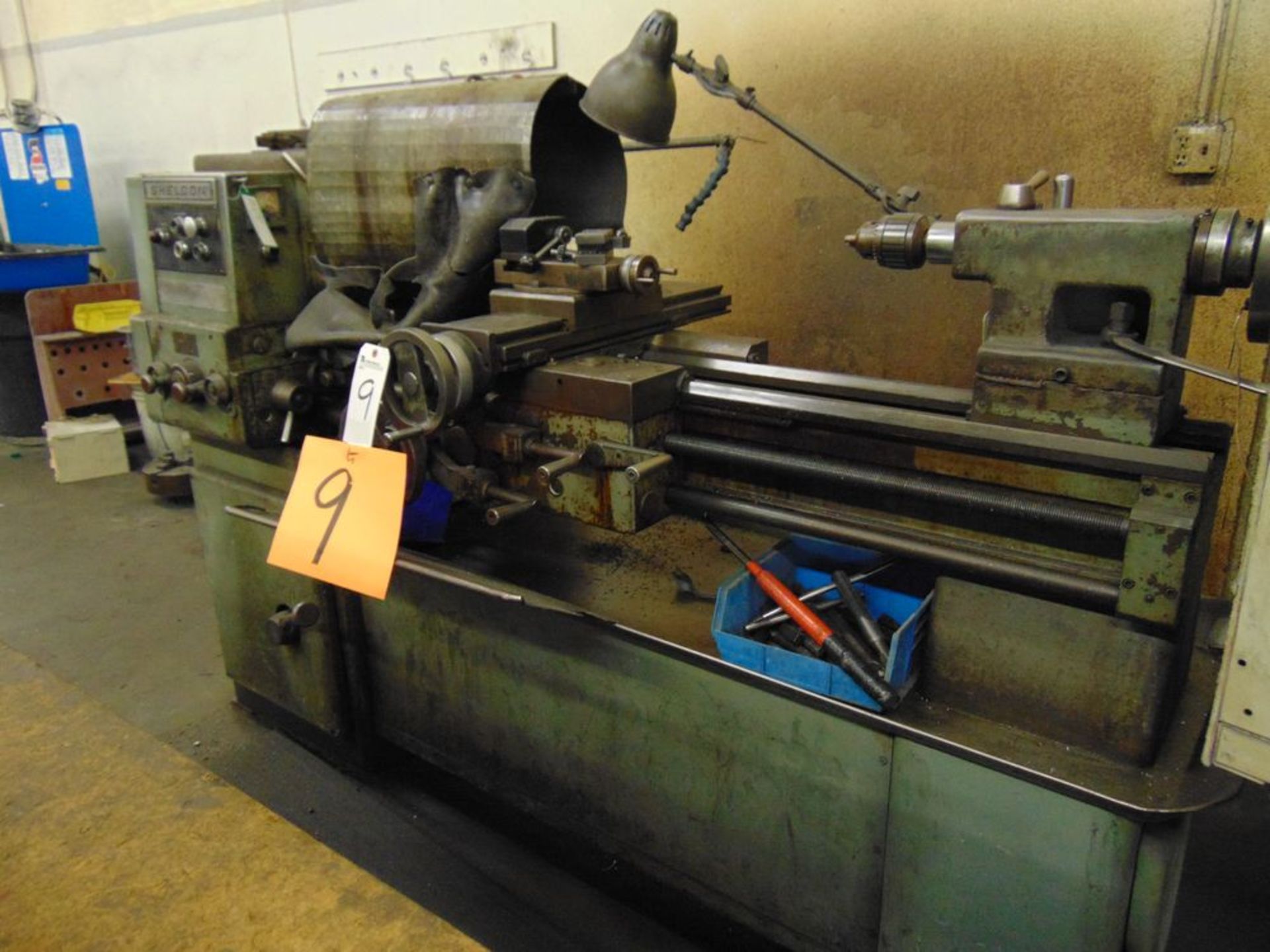 Sheldon 15'' x 48" Engine Lathe w/ 3 & 4 Jaw Chuck, Q.C.T.H. (LOADING FEES: $300) - Image 2 of 3