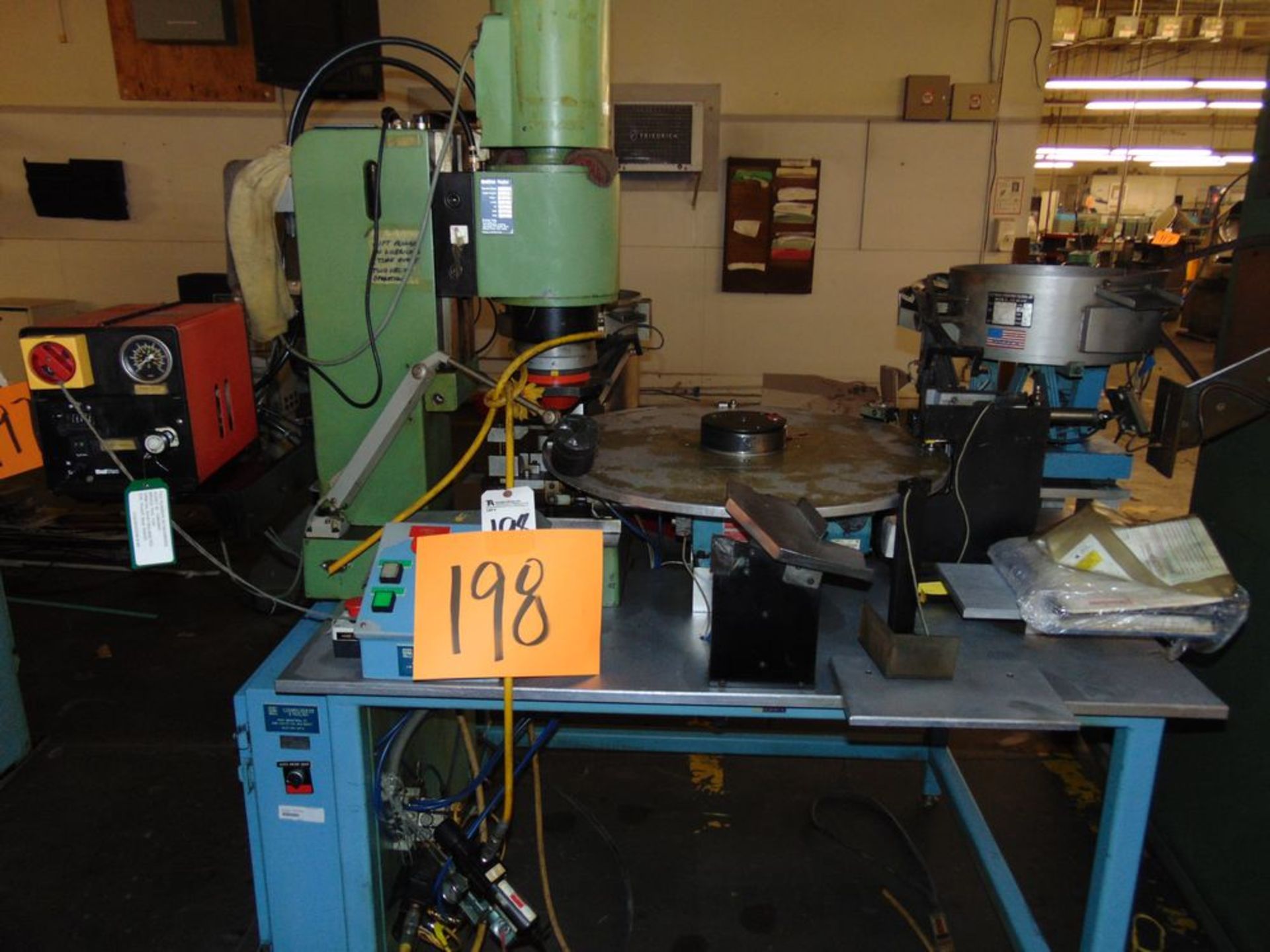 BalTec mod. RN330 Orbital Riveter w/ Rotary Table & Induction Heater; S/N 70-407 (LOADING FEES: $