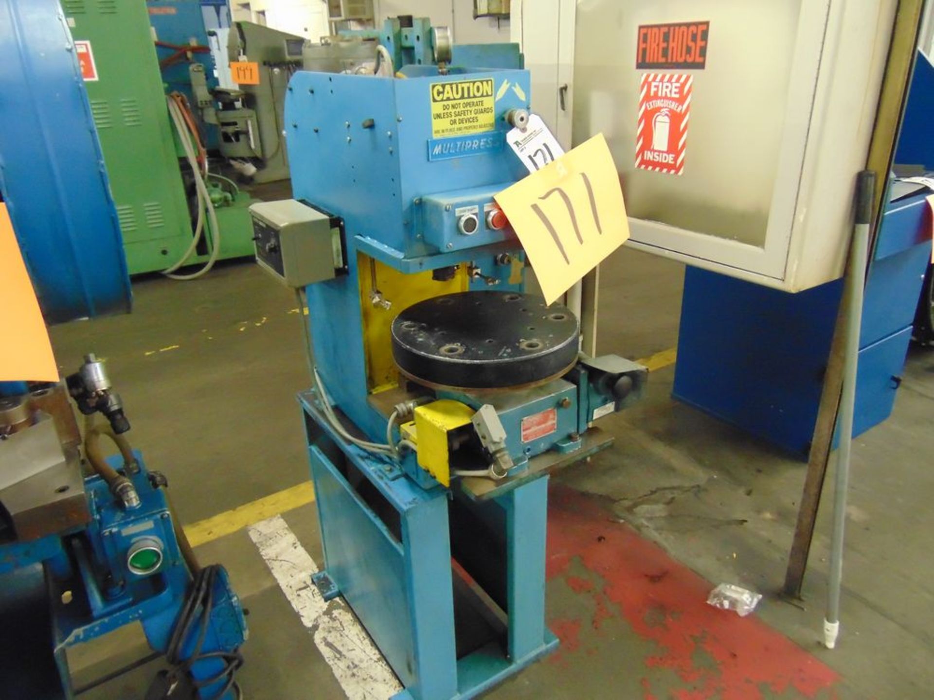 Multipress 'C' Frame Hyd. Press w/ Indexer (LOADING FEES: $80)