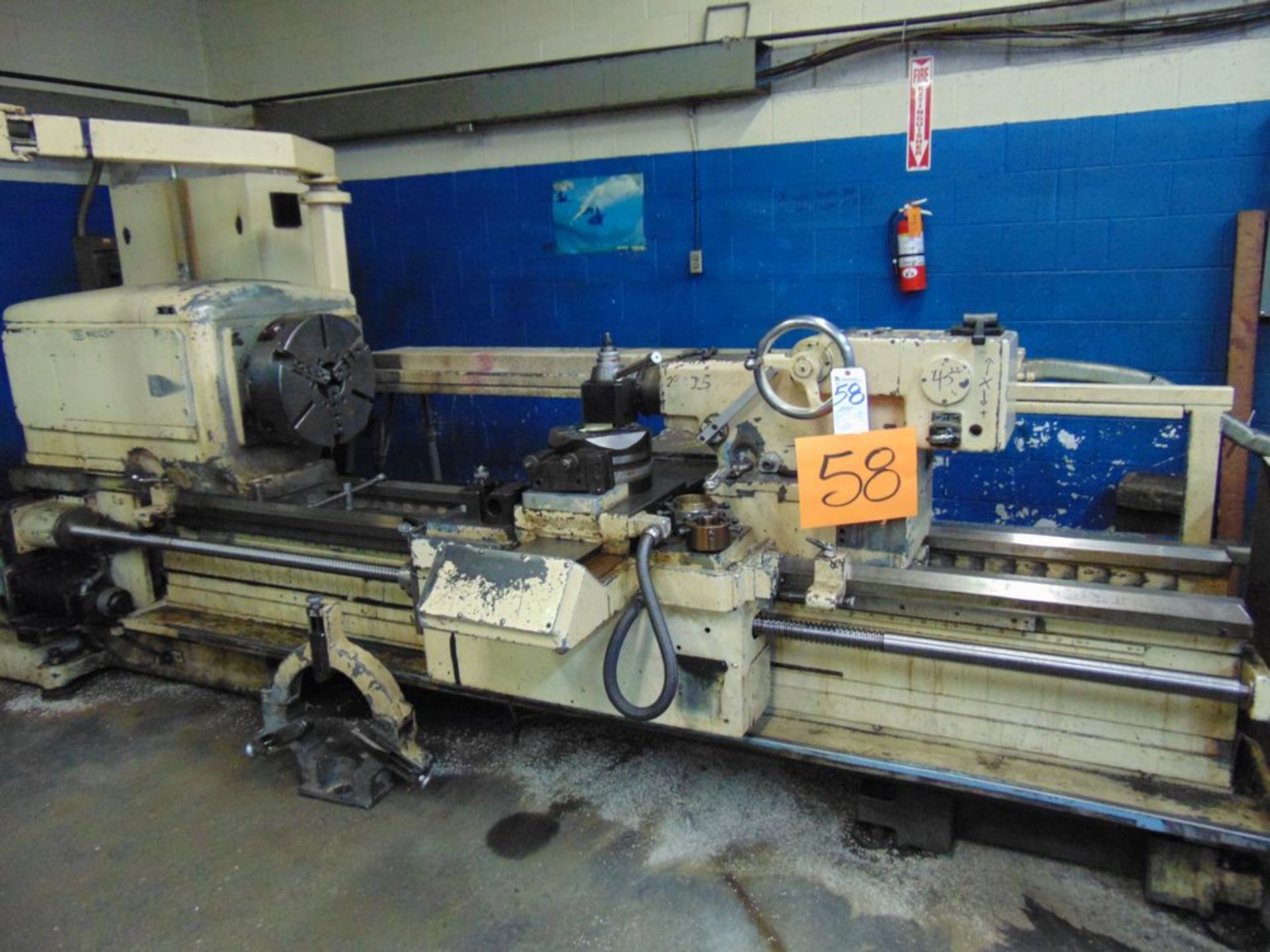 Marnarch Type 2510, 20'' x 72'' CNC Lathe w/ Fagor CNC Controls, 3-Jaw Chuck, Tool Post,