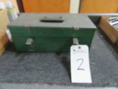 (Lot) Multi-Stack Toolbox w/ Assorted Wrenches & Tool Bits