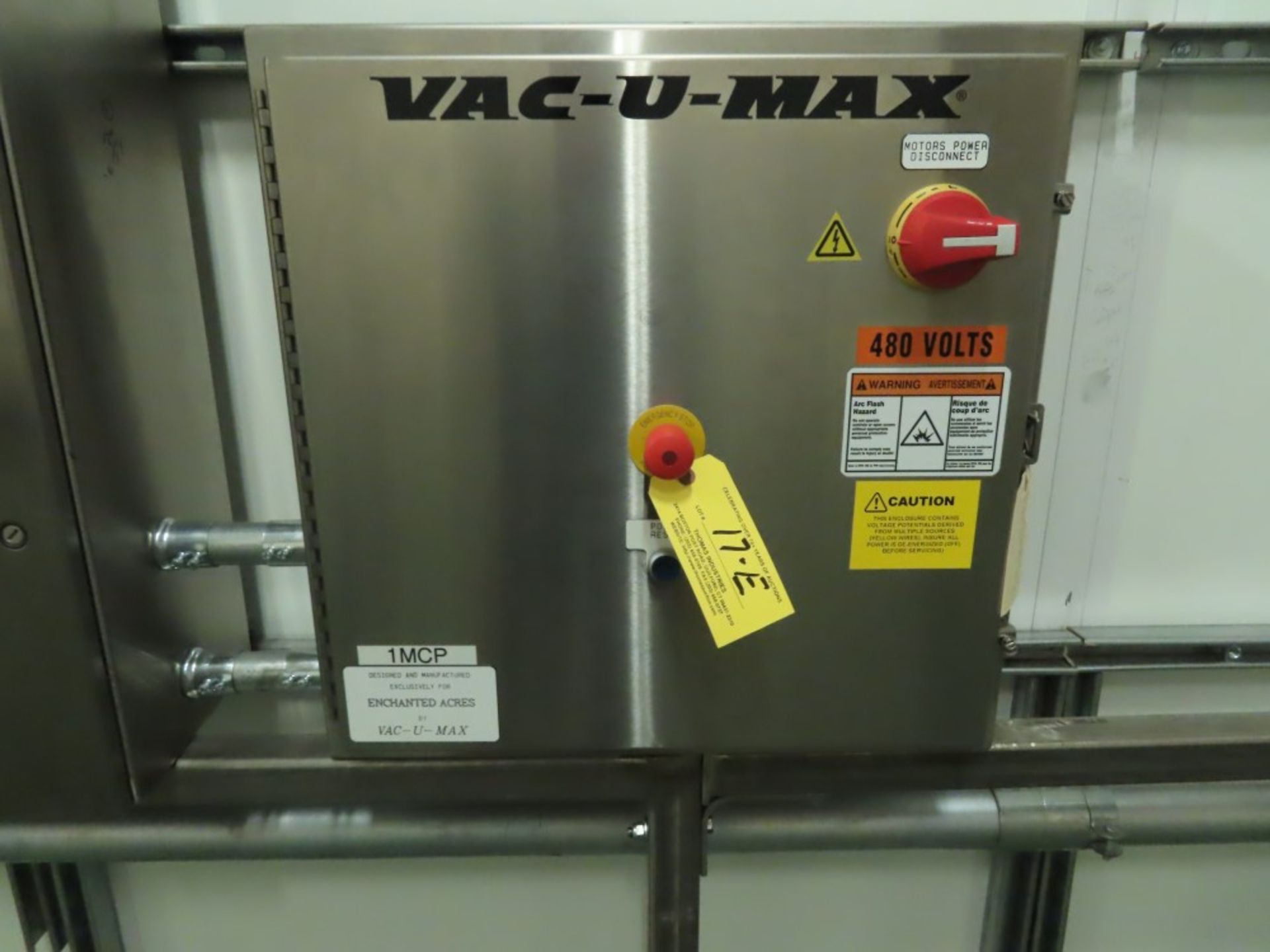 Vac-U-Max Main System Control Panel - Image 3 of 4