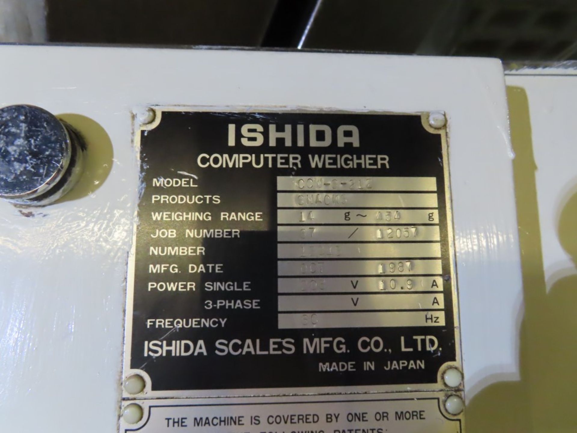 1987 Ishida Scales Mfg Computer Weigher (SEE NOTE) - Image 6 of 6
