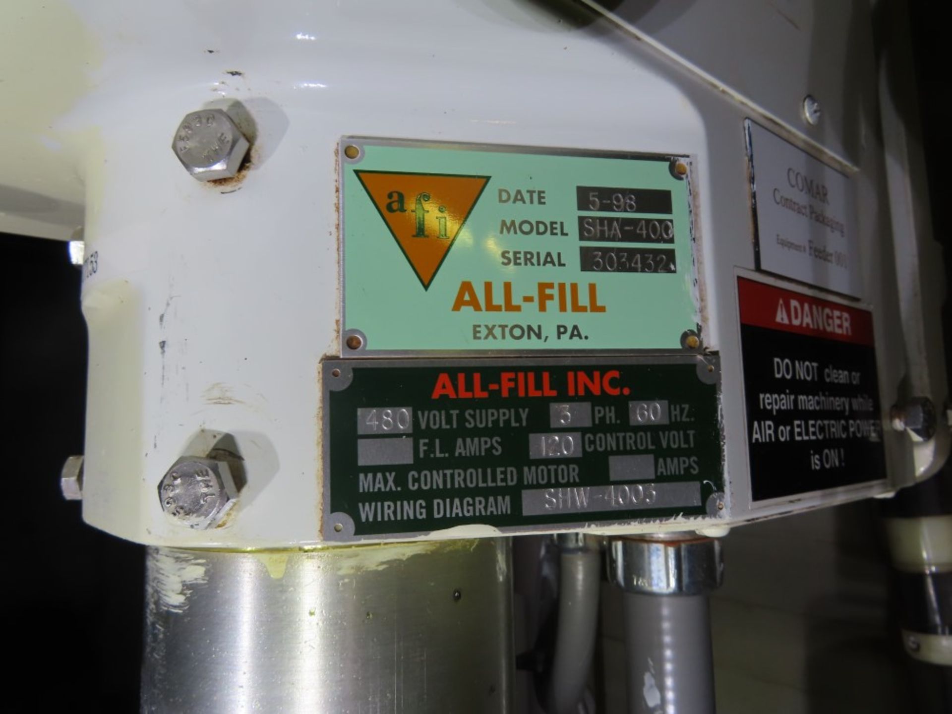 1998 All Fill (AFI) Inline Auger Filler (SEE NOTE) - Image 8 of 8