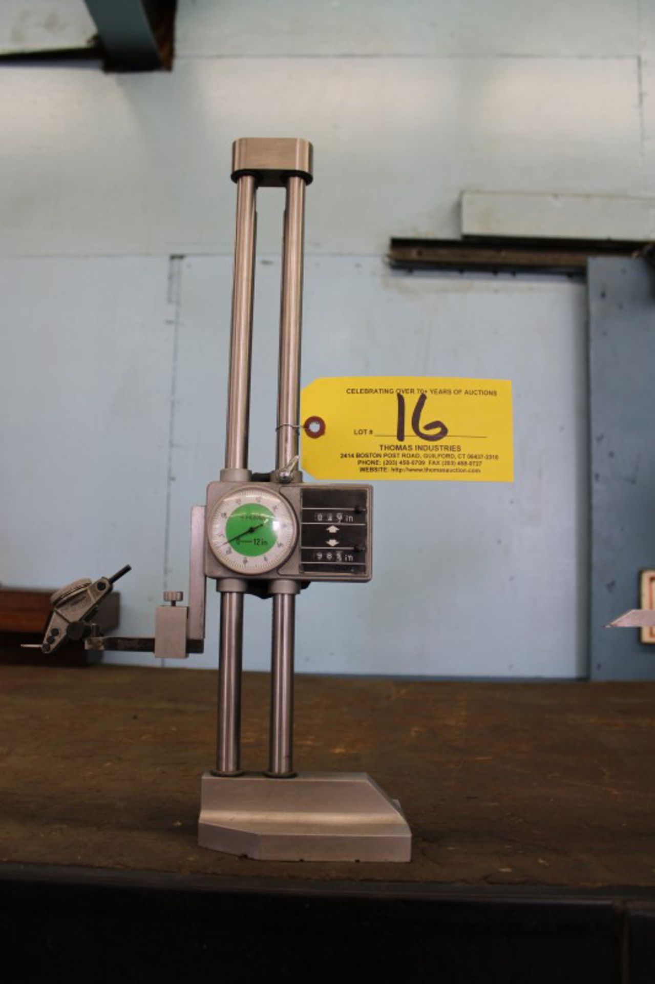 0" to 12" Anilog Dial Height Gage
