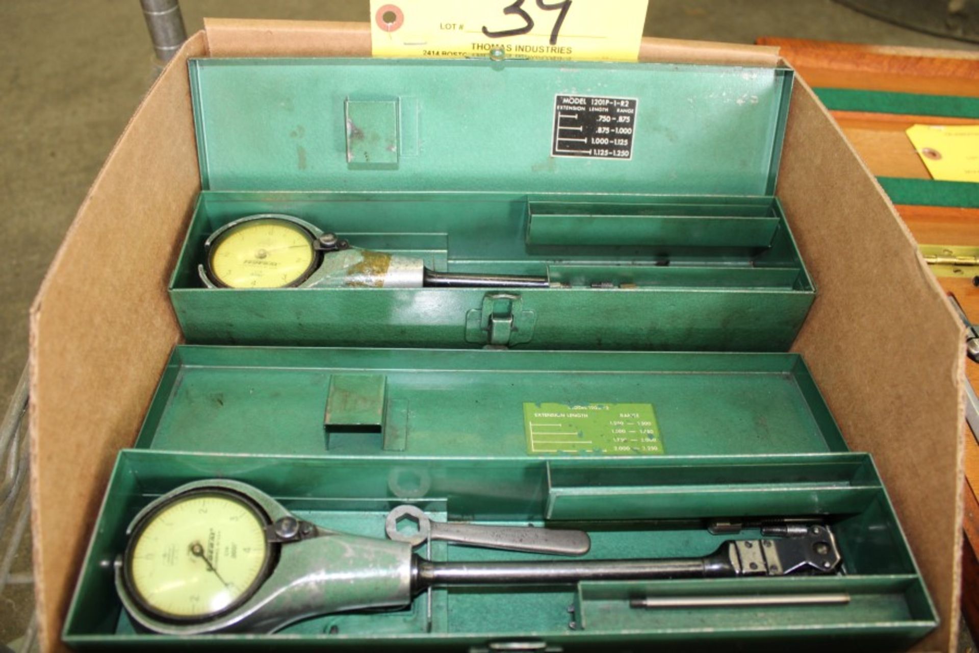 (2) Federal Dial Bore Gages Size Range