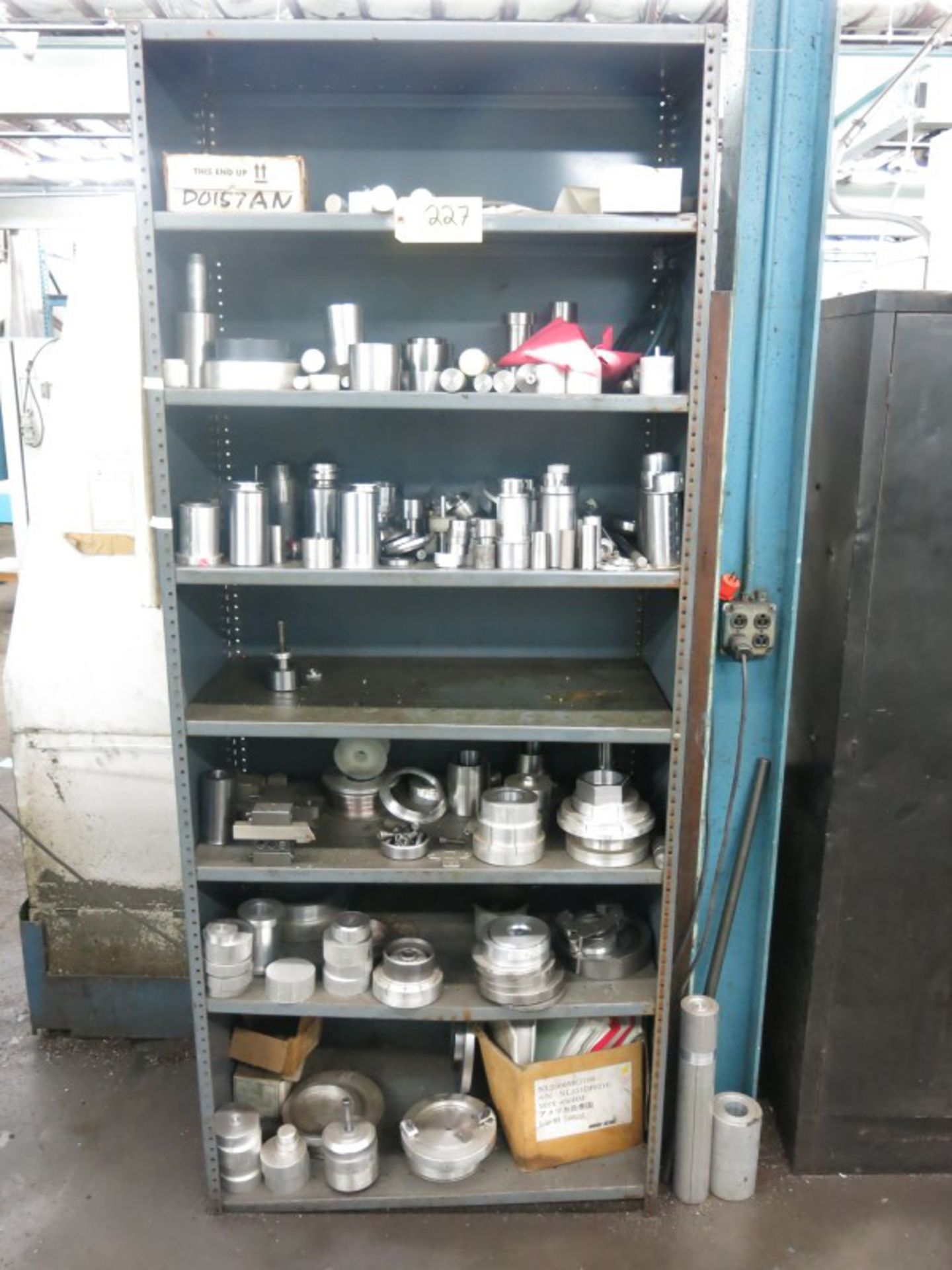 2-Door Metal Cabinet & Shelving Unit w/ Contents - Image 3 of 3