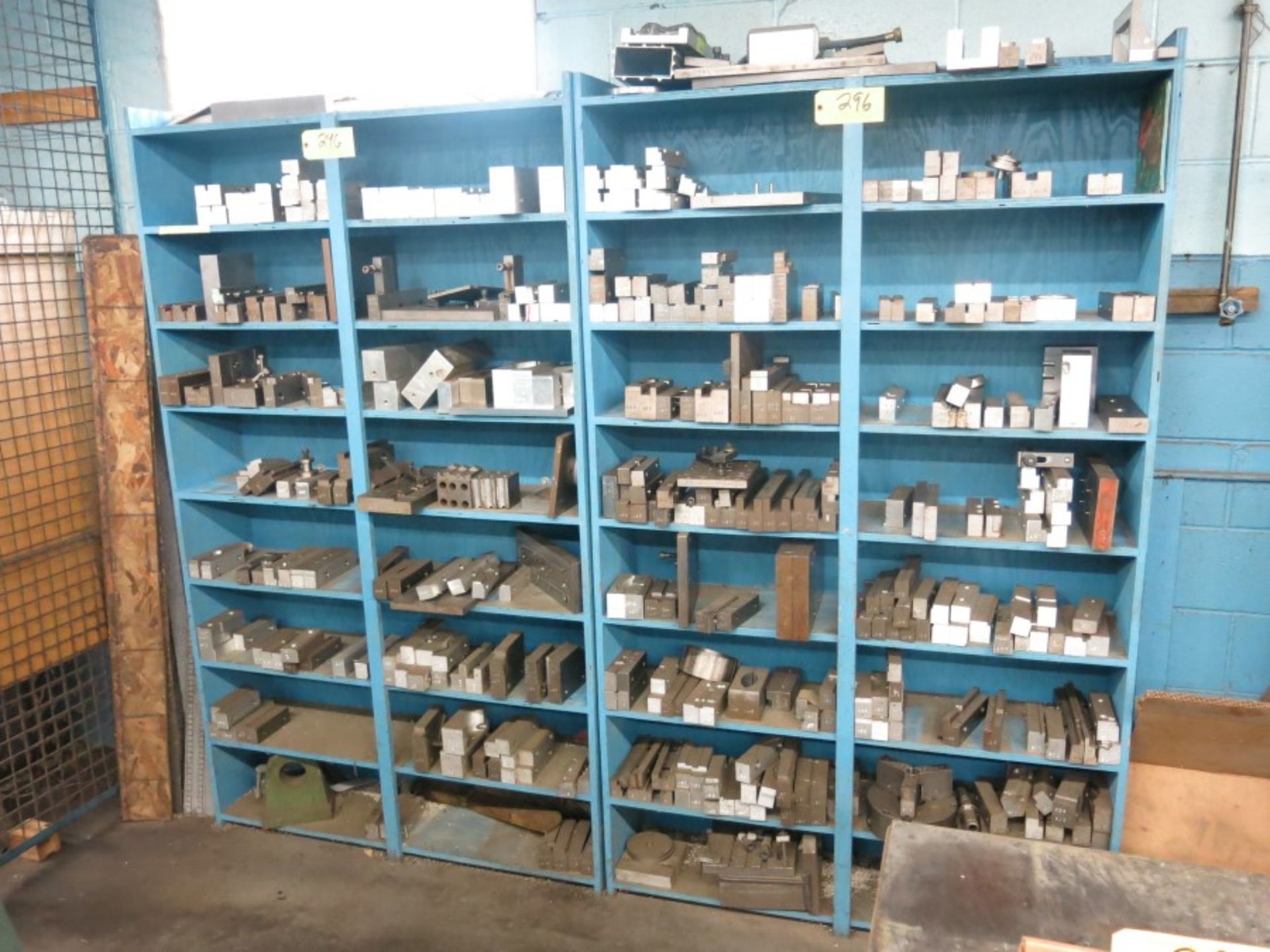 Lot of Wood Shelving Units w/ Contents Inc: