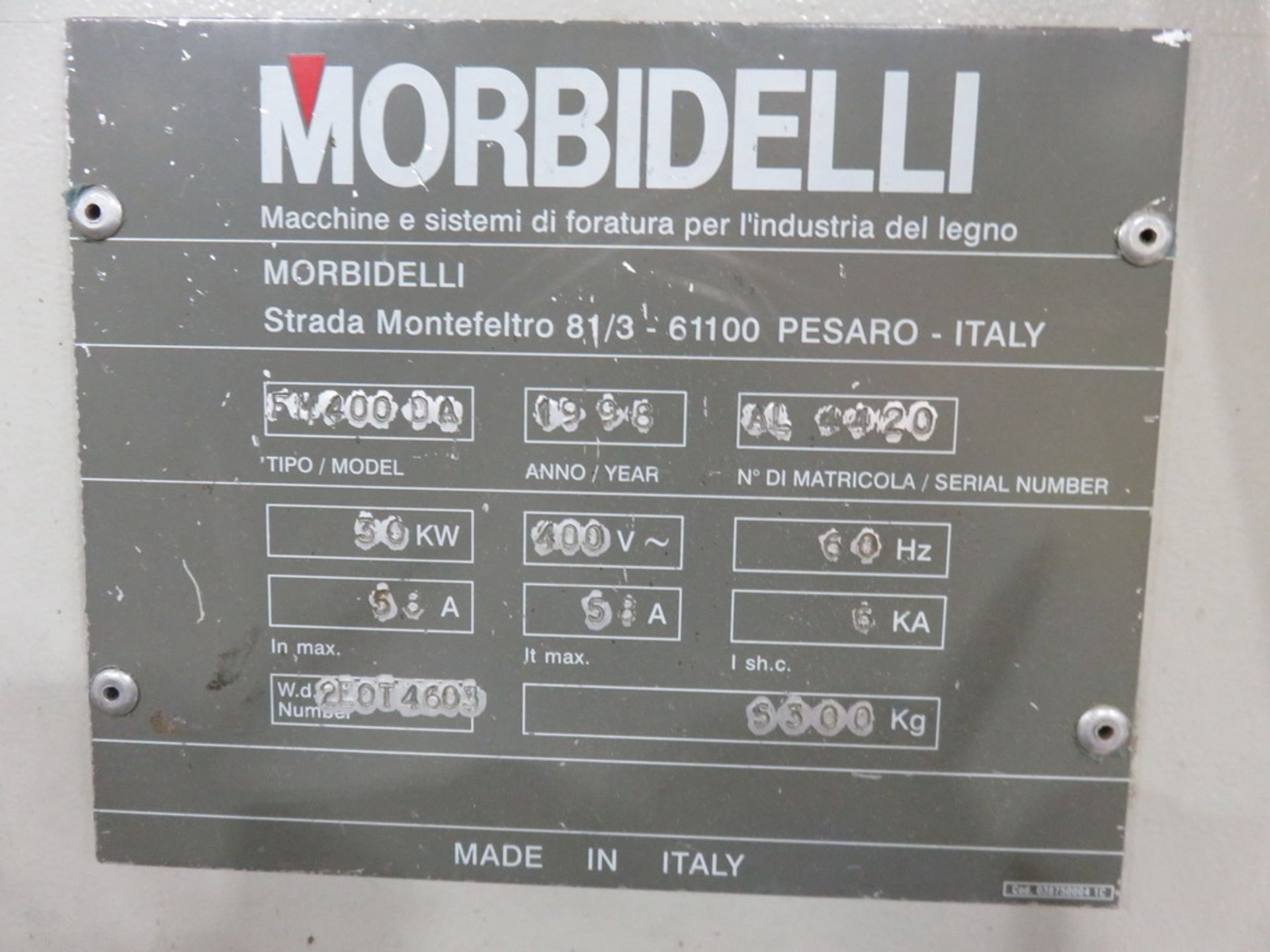 Morbidelli FM400DA Feed Thru Automatic Boring Machine - Image 5 of 6