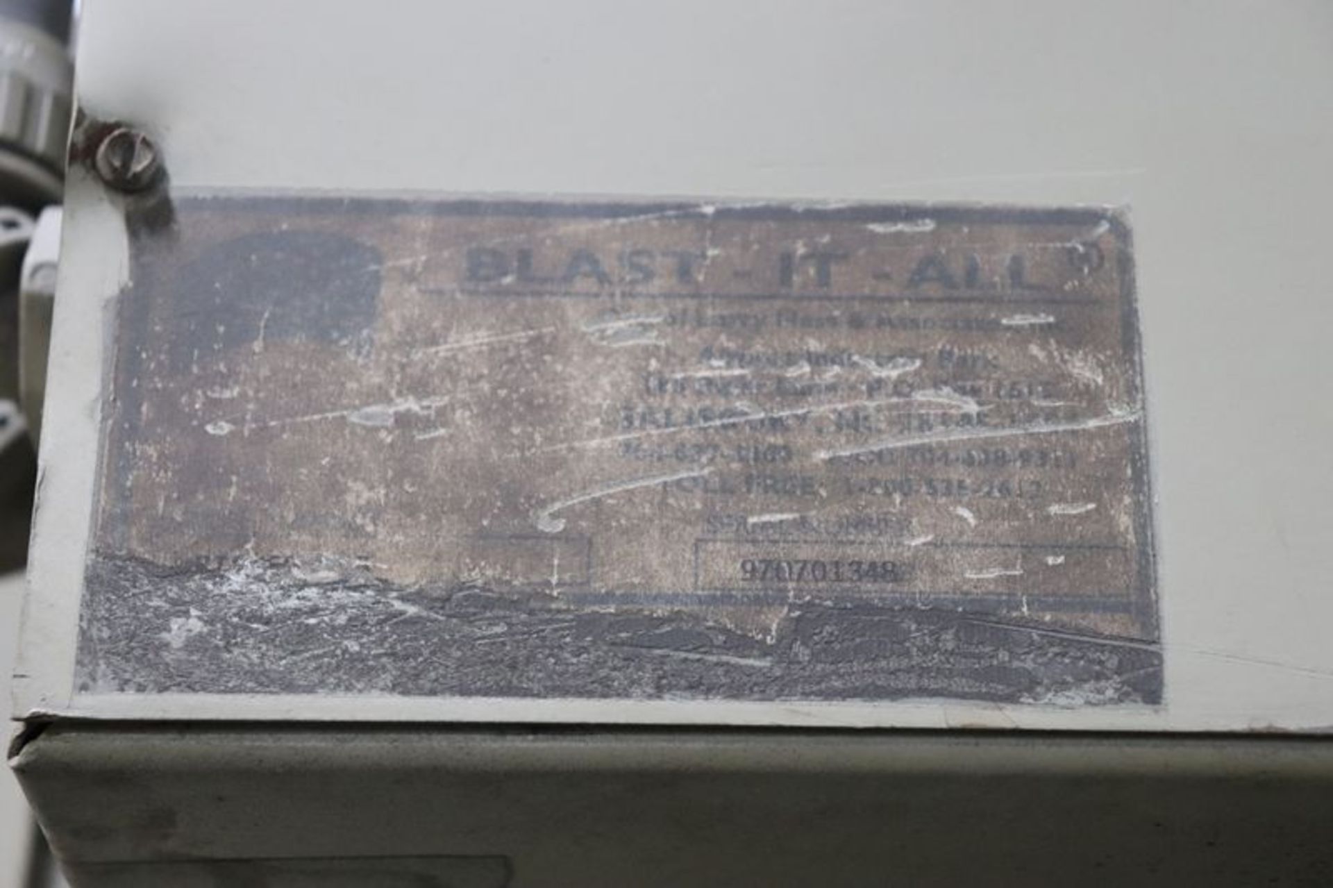 Blast-It-All BIA-3 Turn Table & Track Cube Blast Cabinet - Image 11 of 11