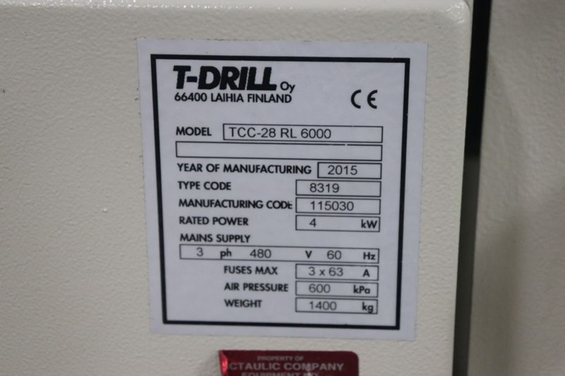 T-Drill TCC-28-RL 6000 Automatic High Production Tube Pipe Cutting Machine (2015) - Image 7 of 19