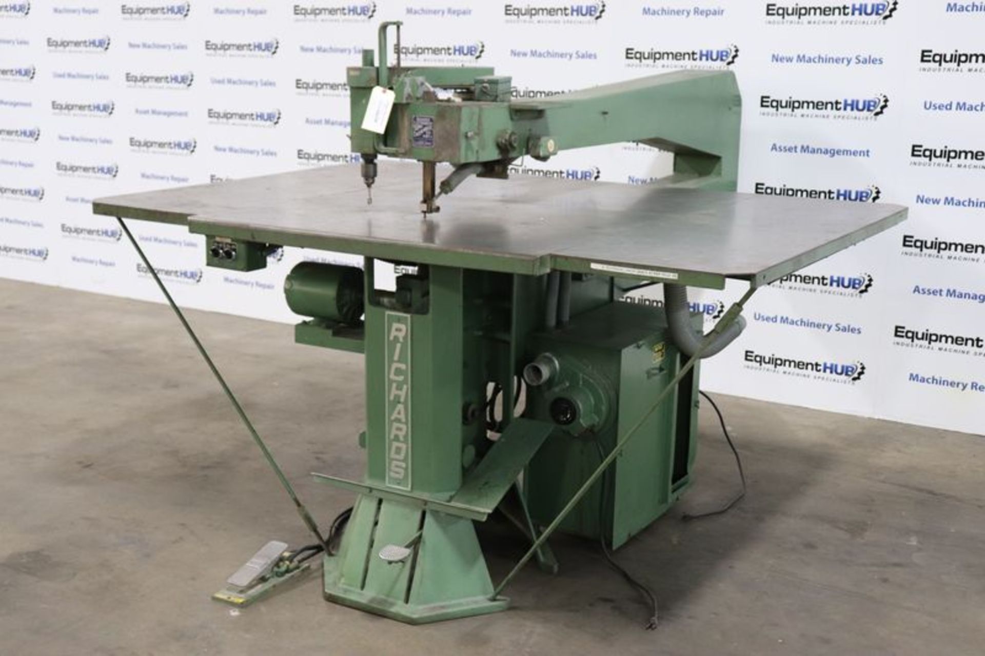 Richards Electromatic Super Diemaker 74" Throat Jig Scroll Saw and Drill - Image 3 of 8