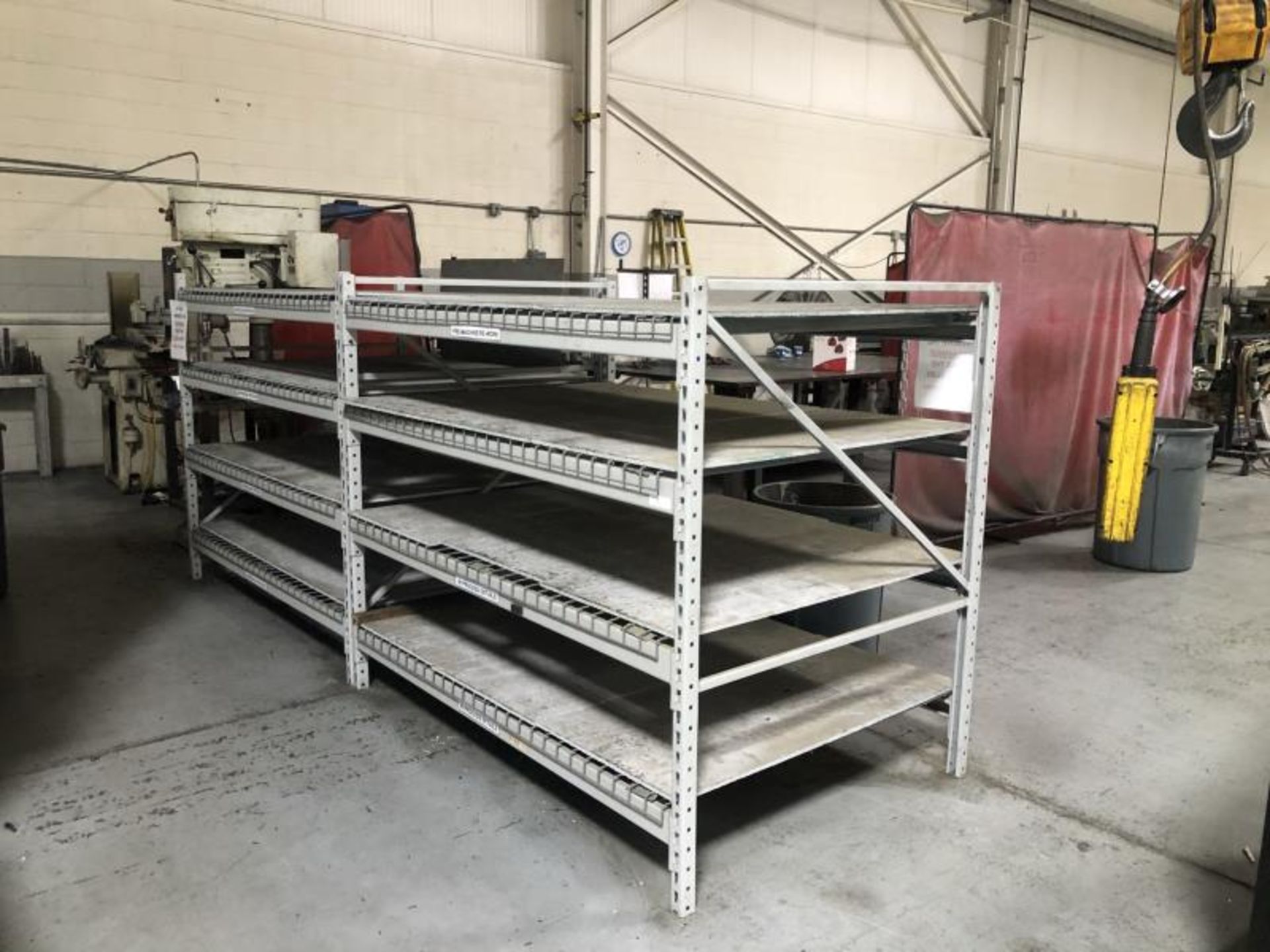 Lot of pallet racking, half size