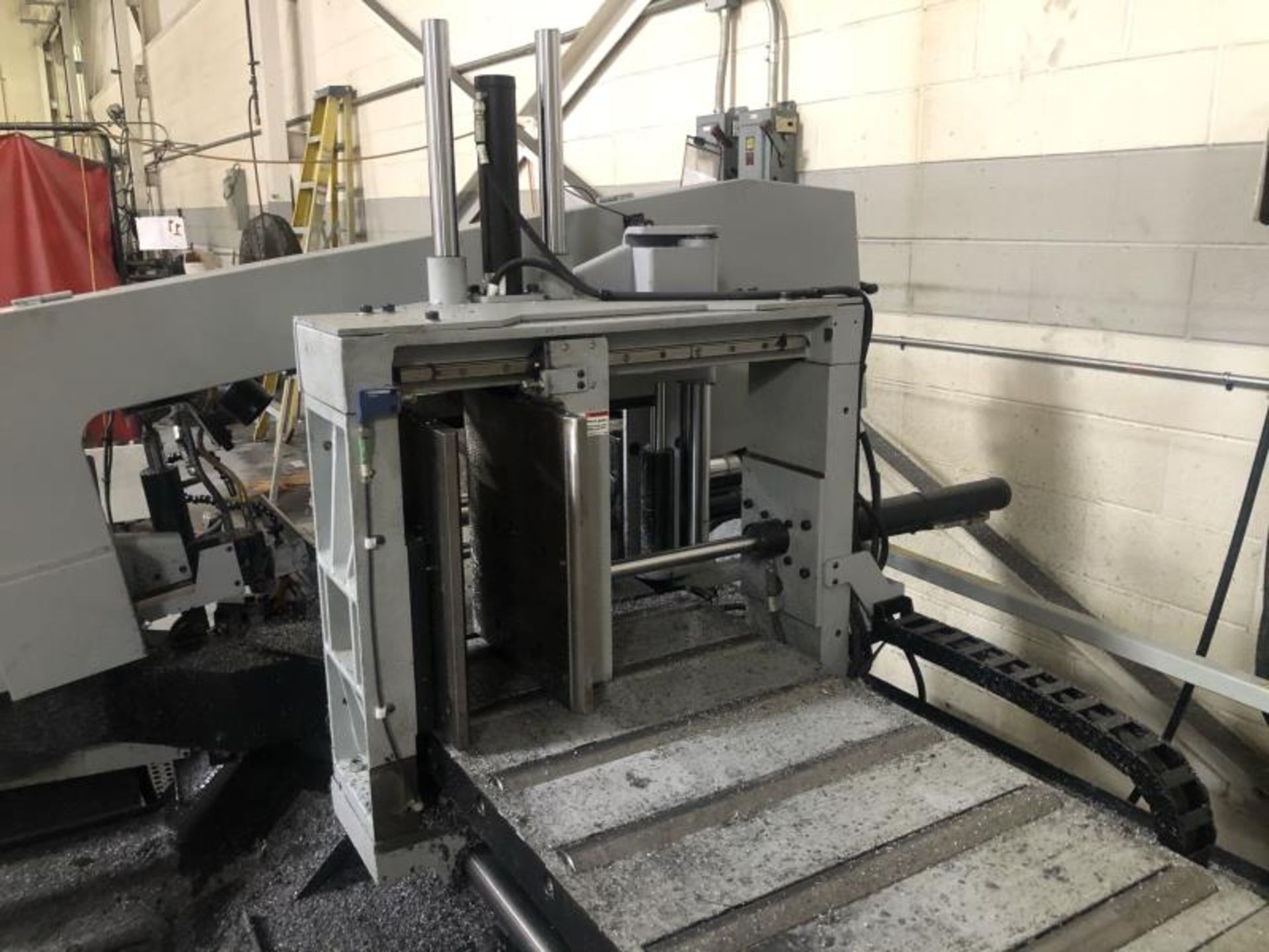 Hydmech S-20A horizontal bandsaw, SN: 2B07179597, 420v, 3 phase, evolution TS50, controls by - Image 3 of 8