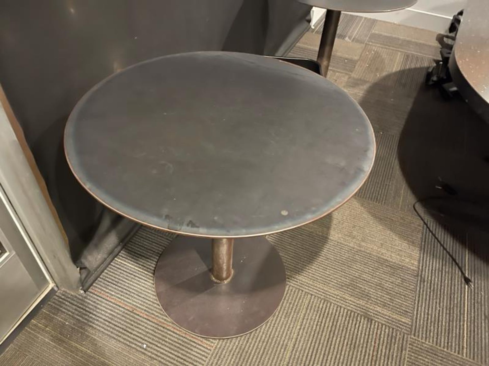 8' Lamintae Confrence Table w/ (2) Steel Table - Image 3 of 3