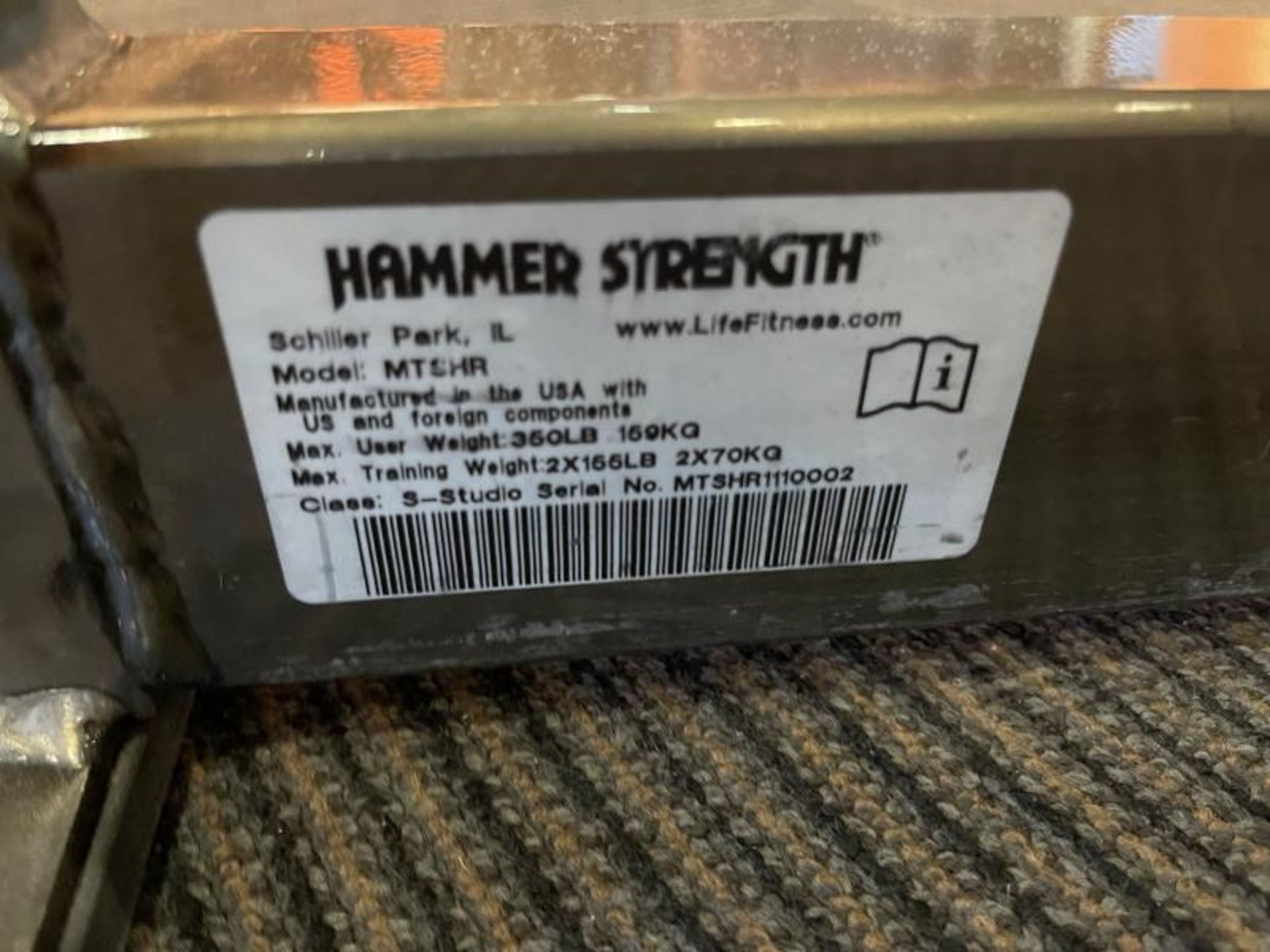 Hammer Strength MIS High Row M: MTSHR - Image 2 of 3