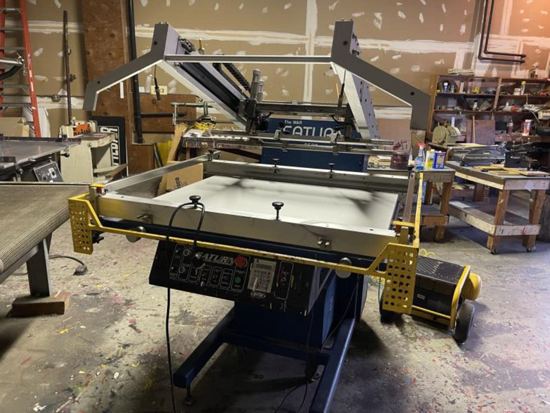 M&R Saturn Screen Printing Press, 25" x 38", Model: SATFB-2538, SN: 0600401678, Comes W/ New Replace - Image 10 of 11