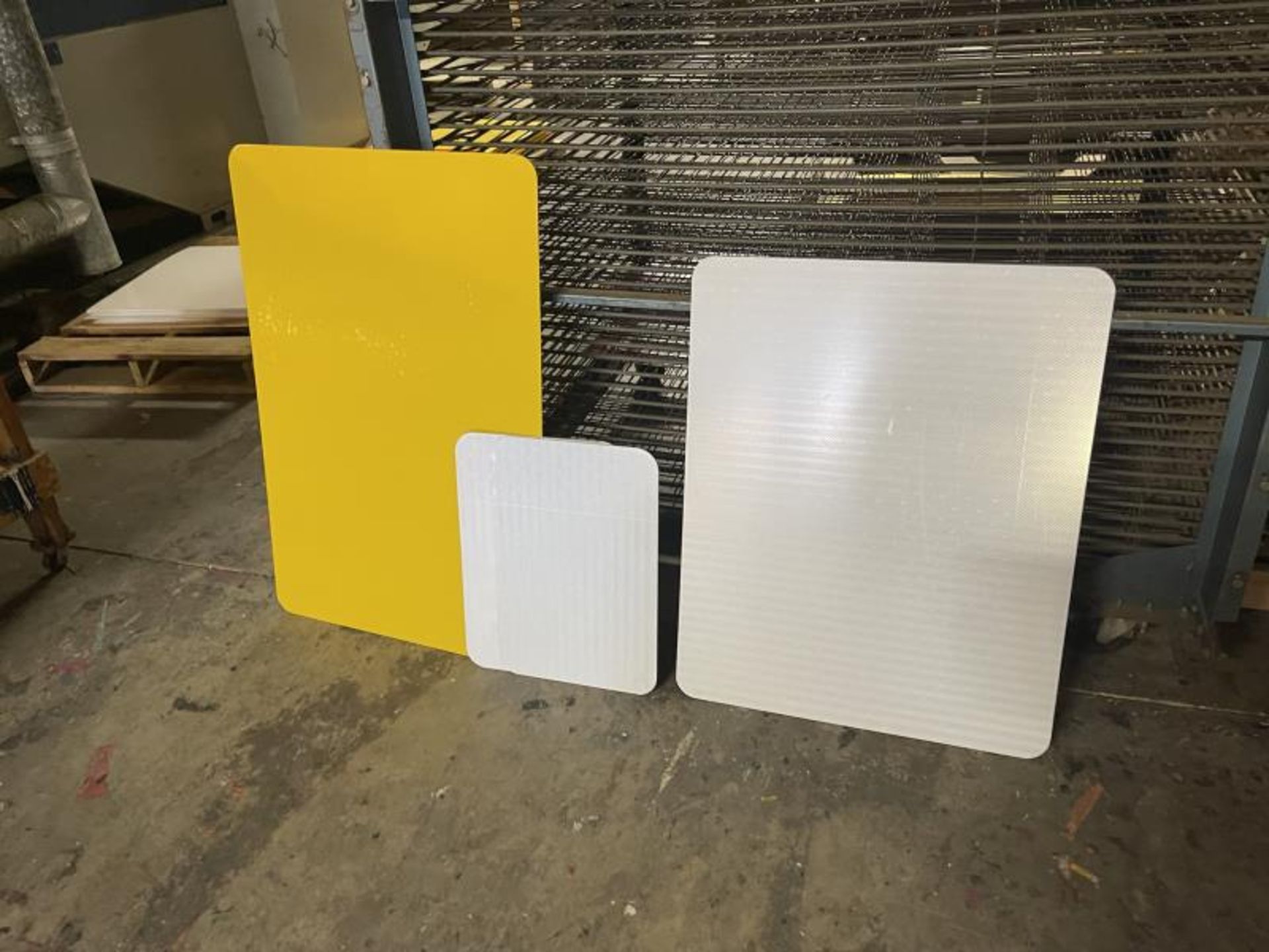 Aluminum Sign Blanks Six pcs. 6'X4' .080 with white reflective faceOne piece 4'X8' .080 with reflect