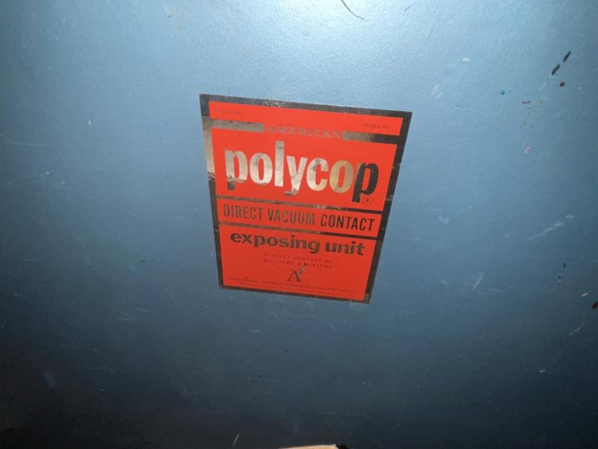 American Polycop Direct Vacuum Contact / Exposing Unit, 52"X38" - Image 2 of 3
