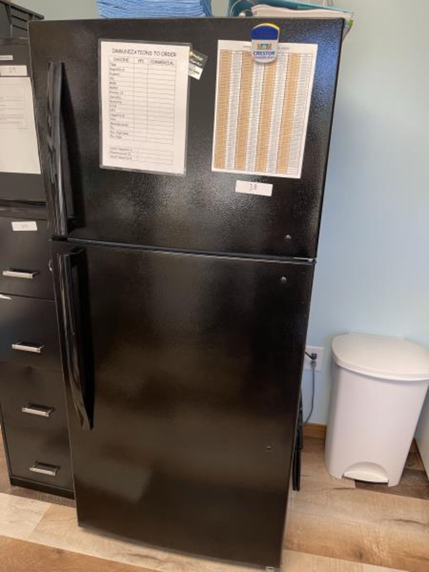 Black Enamel Refrigerator w/ VFC-5000-TP Sensor No Contents Included - Image 3 of 3