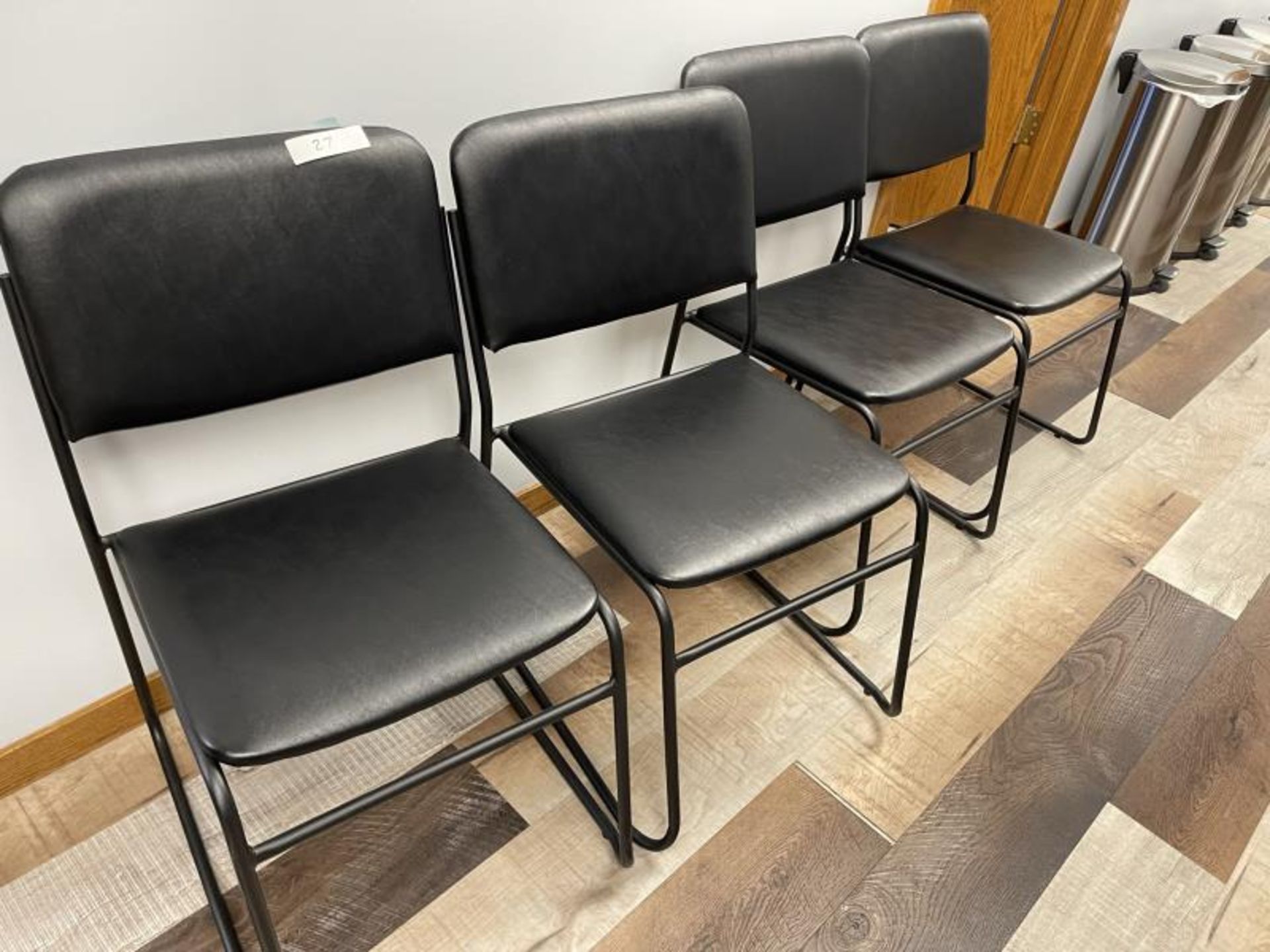 (10) Metal frame Black Seat Chairs