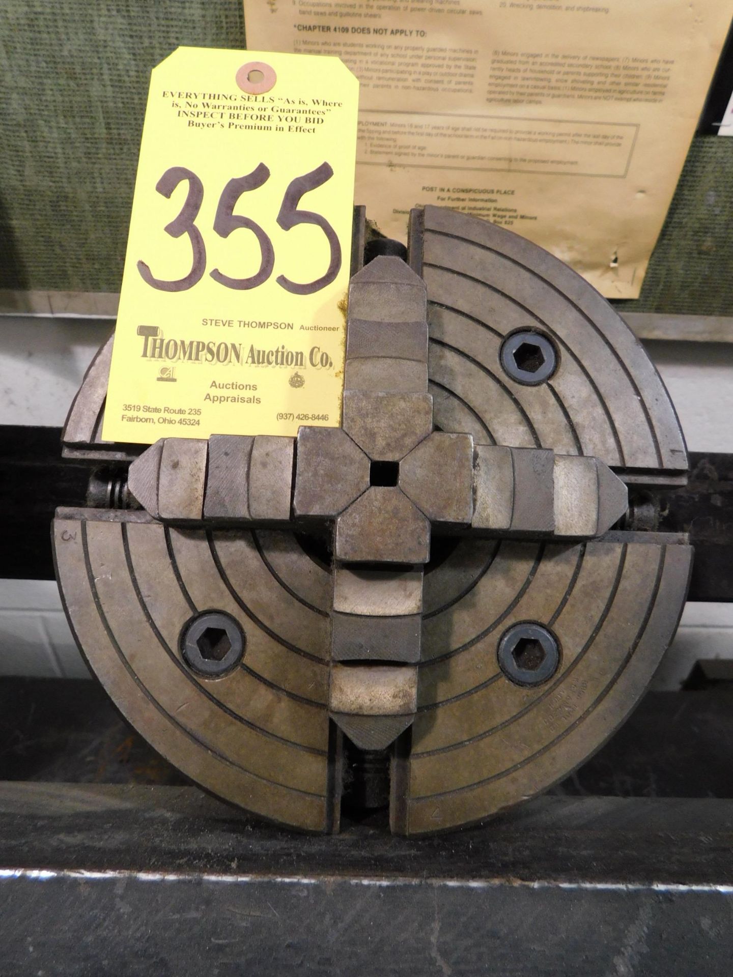 8" 4-Jaw Chuck, L-Type