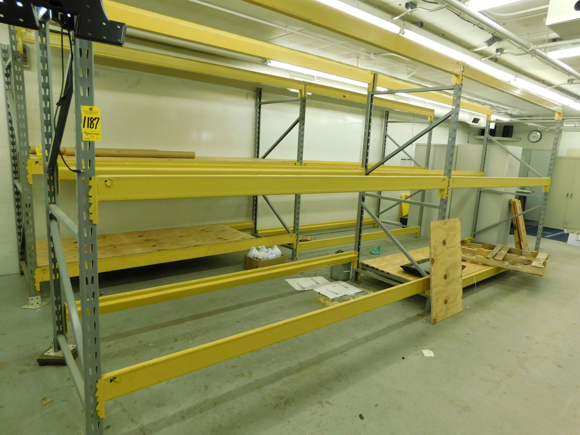 Pallet Shelving, 4-Sections, 8' H x 10' W x 42" D