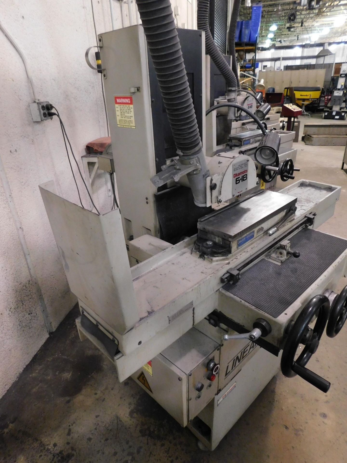 Okamoto Model L-618B, 6" x 18" Hand-Feed Surface Grinder, SN 48027, Walker Ceramax 6" x 18" Hand- - Image 7 of 11