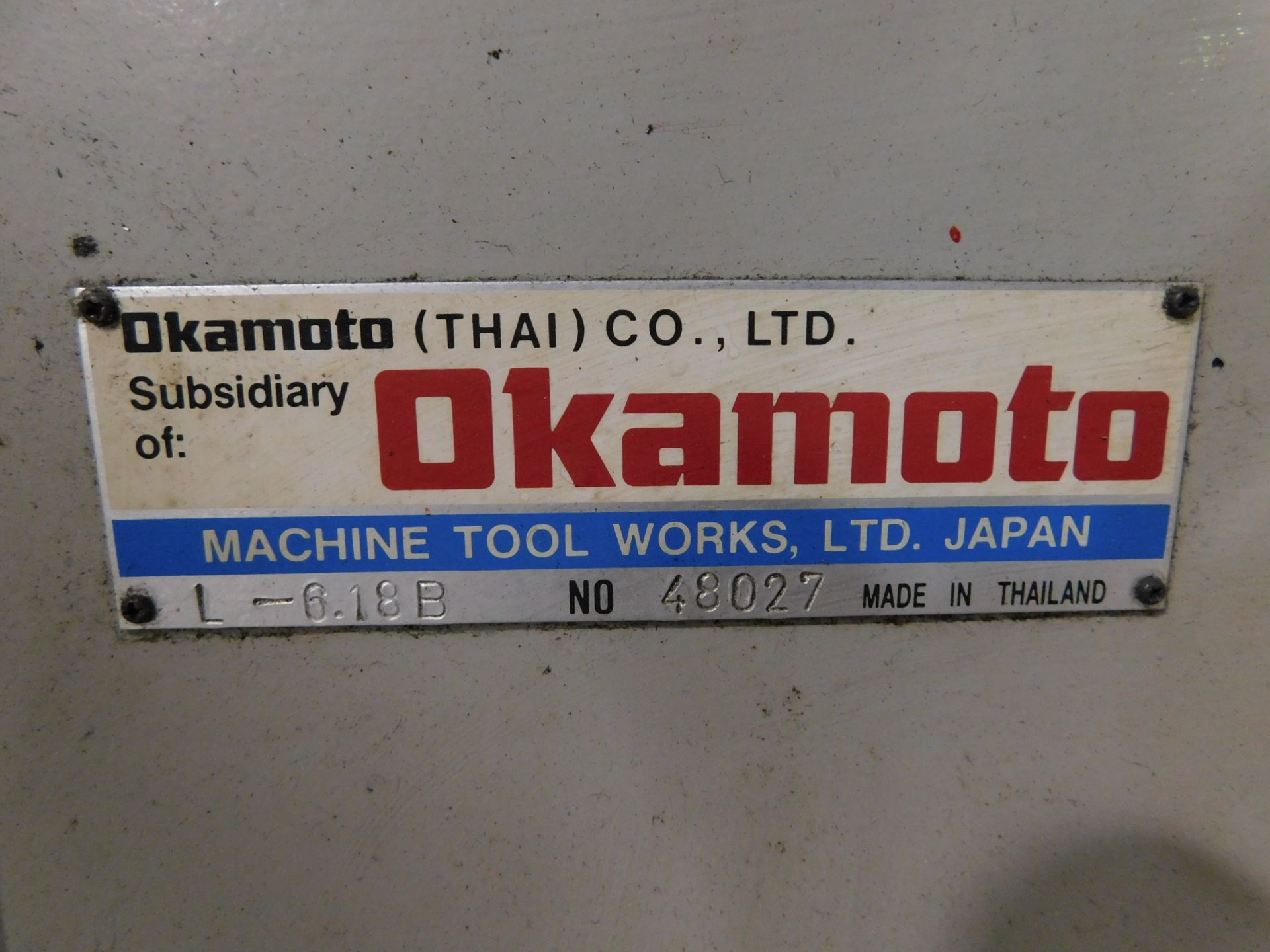 Okamoto Model L-618B, 6" x 18" Hand-Feed Surface Grinder, SN 48027, Walker Ceramax 6" x 18" Hand- - Image 11 of 11