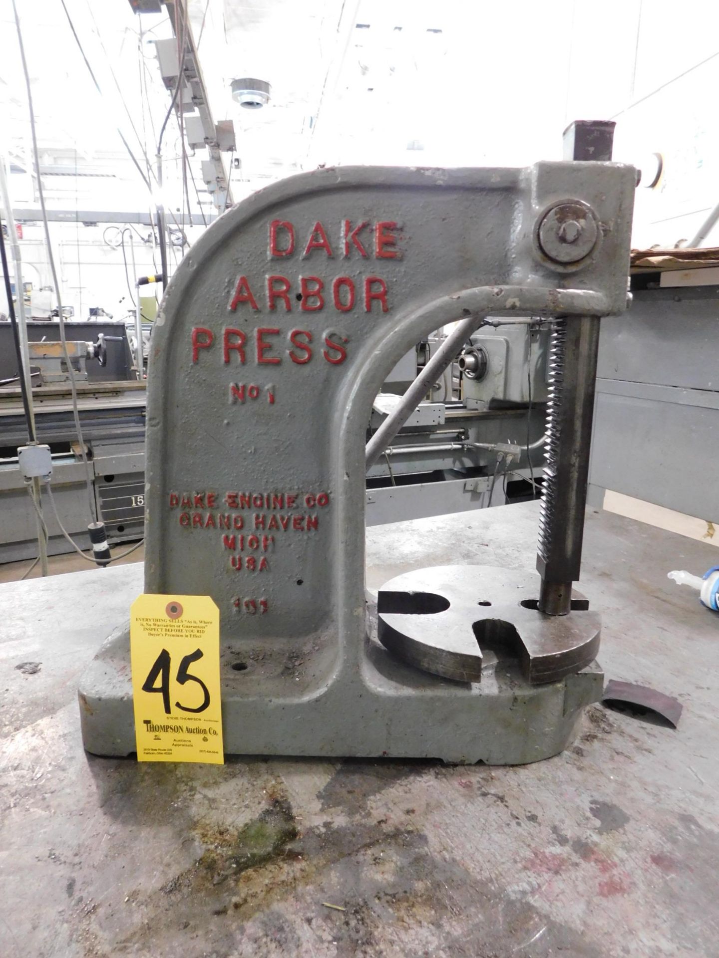 Dake No. 1 Arbor Press