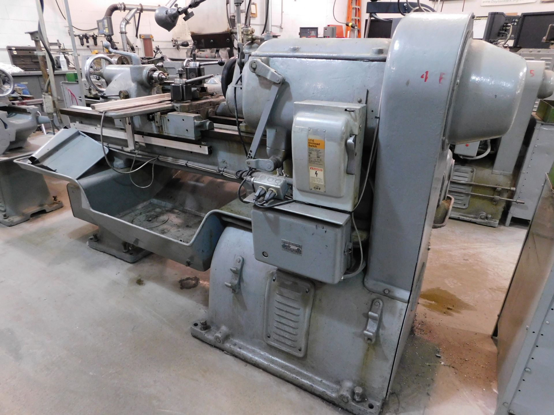 Monarch 16" x 30" Engine Lathe, SN 14461-K, with Anilam Wizard 411 2-Axis Digital Readout - Image 10 of 11