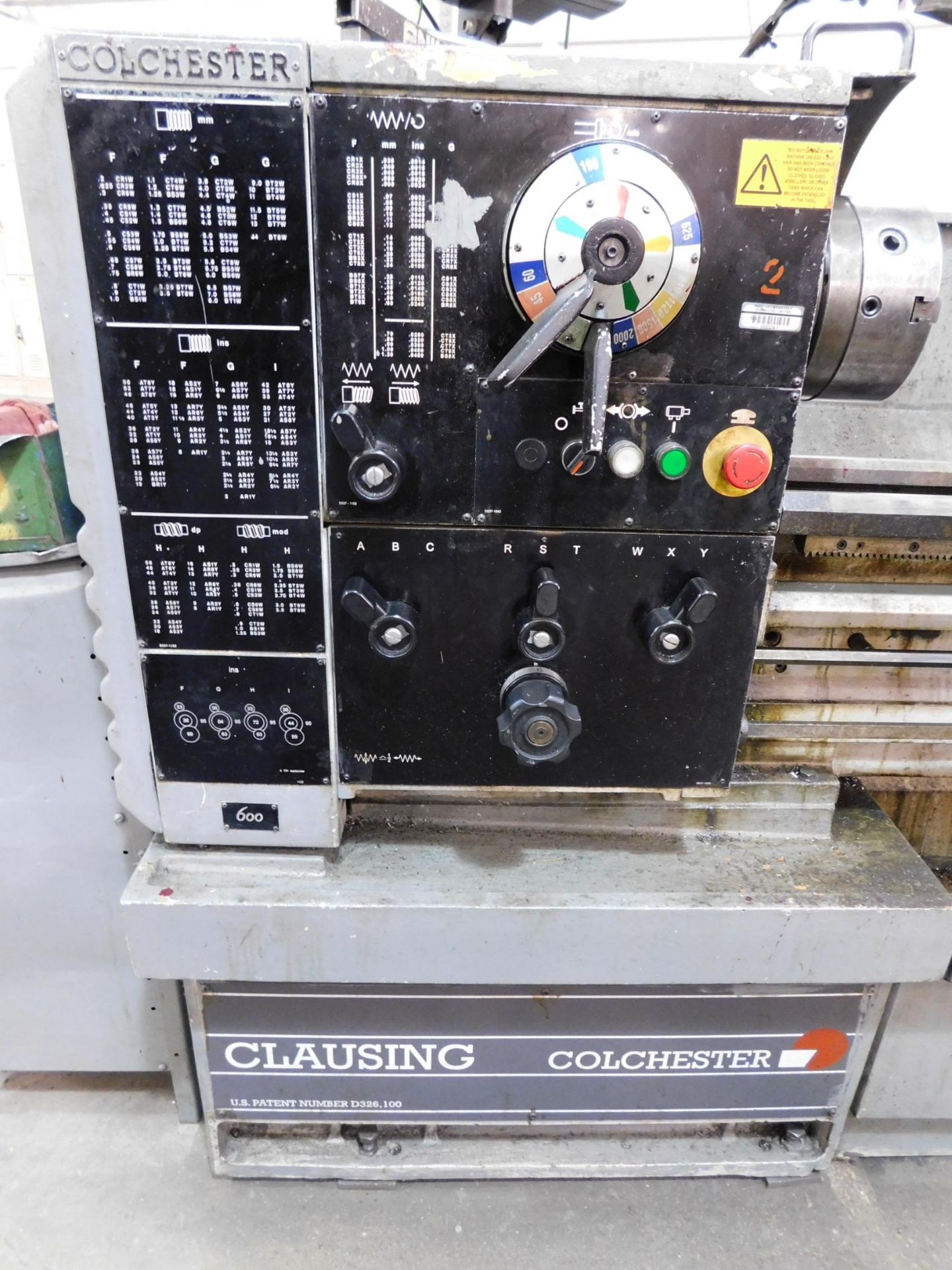 Clausing Colchester 15" x 50" Toolroom Lathe, SN TG0568-502, with Anilam Wizard 211 2-Axis Digital - Image 7 of 14