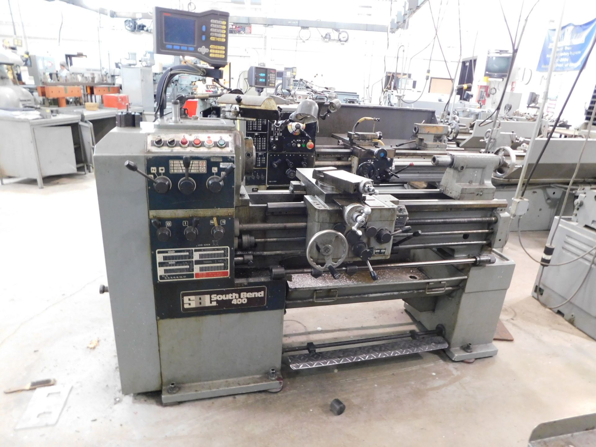 South Bend 400 16" x 36" Toolroom Lathe, SN 020230, with Anilam Wizard 411 2-Axis Digital Readout