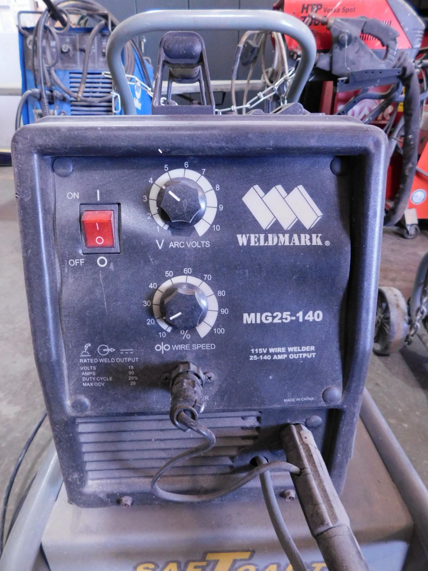 WeldMark Mig 25-140 Mig Welder, 1 ph., 115V, with Cart