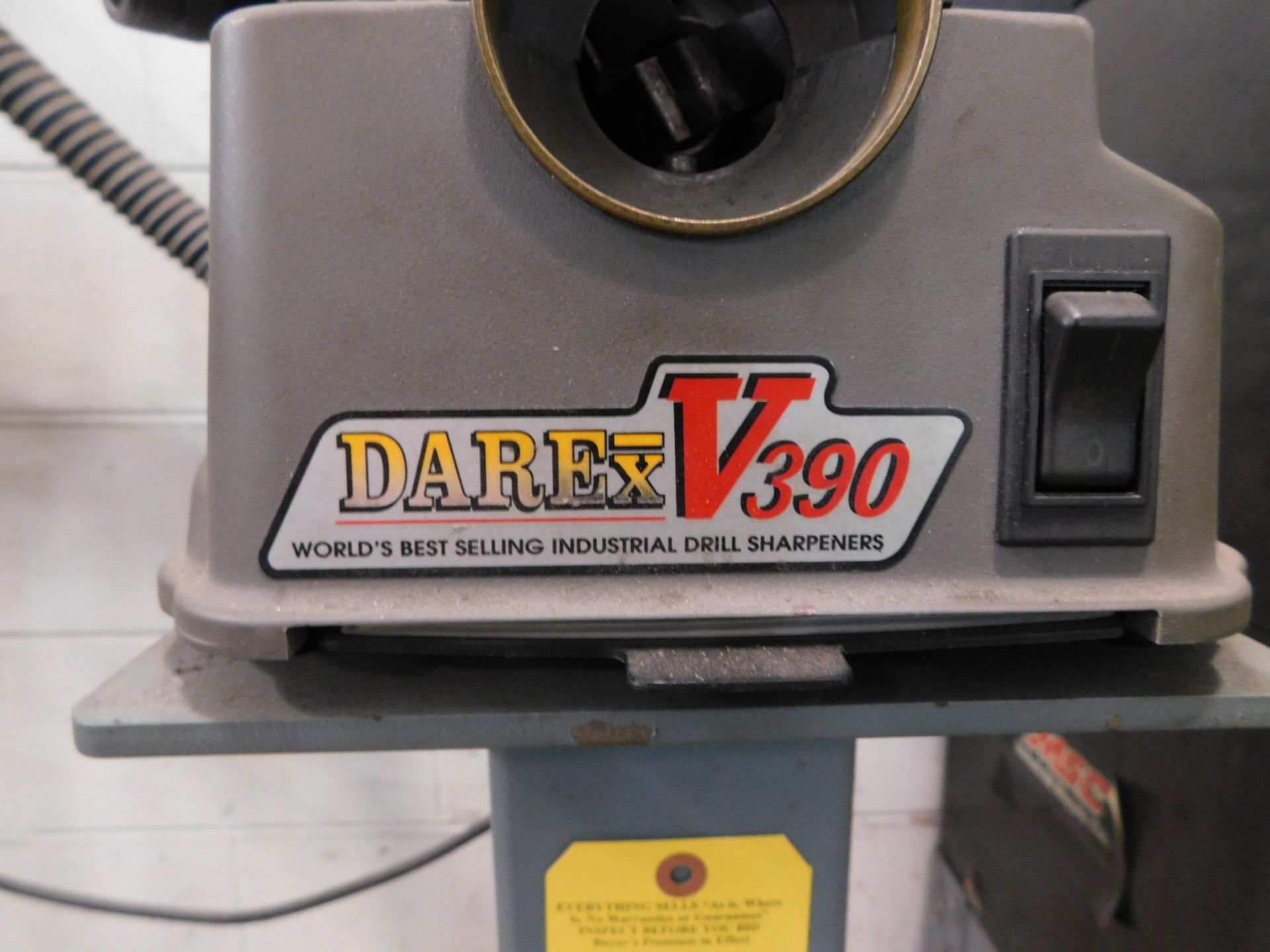 Darex V390 Drill Sharpener, SN 14815B, 115V, 1 phs., with Pedestal - Image 3 of 3