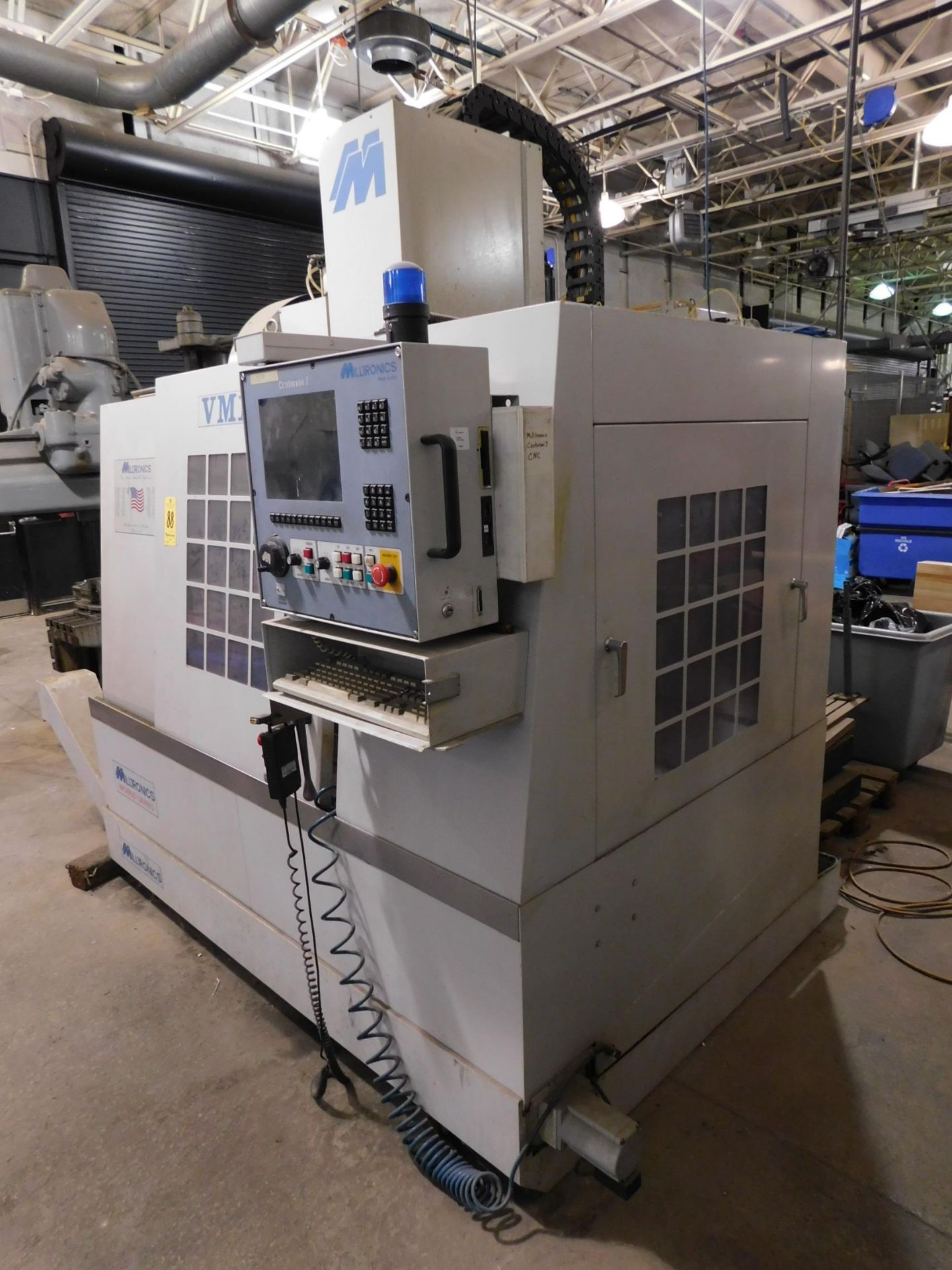 Milltronics Model VM16 Vertical Machining Center, SN 7803, Mfg. Date 0340, 16" x 45" Table, 16 - Image 4 of 14