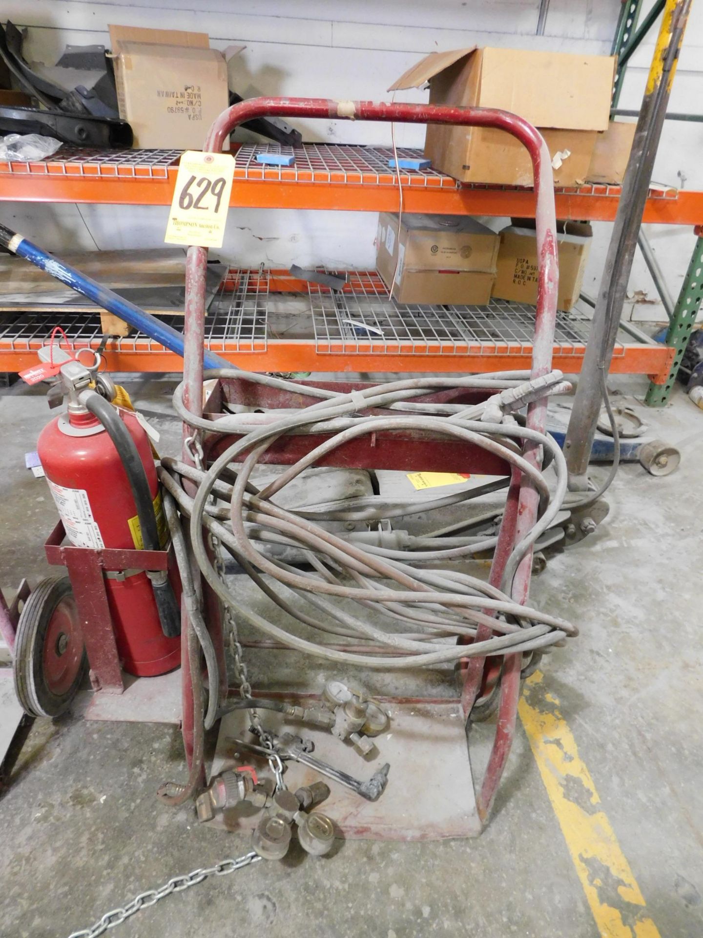 Oxy/Acetylene Cart, Hoses, Torch, etc.