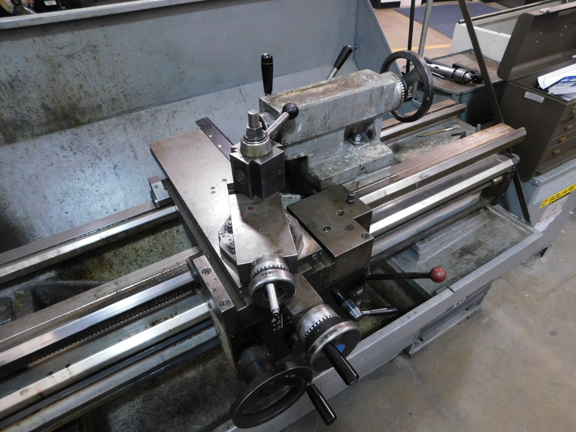 Clausing Colchester 15" x 50" Toolroom Lathe, SN TG0568-502, with Anilam Wizard 211 2-Axis Digital - Image 8 of 14