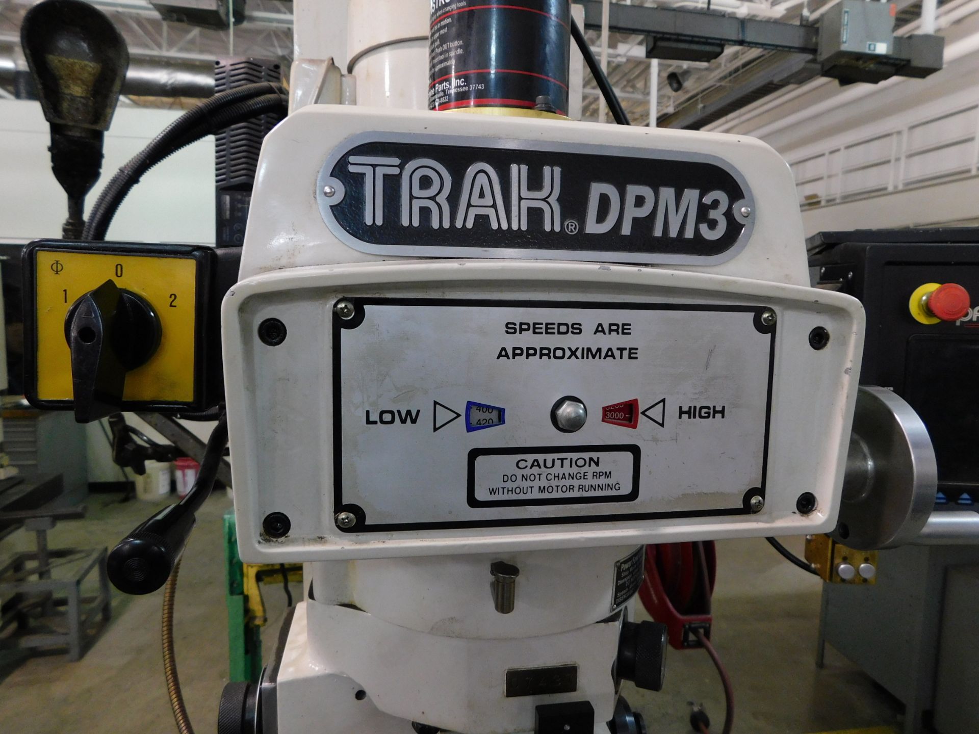 TRAK DPMSX3 CNC Bed Mill, SN 081CF16279, with Proto Trak SMX CNC Control, 10" x 50" Table, Power - Image 11 of 12