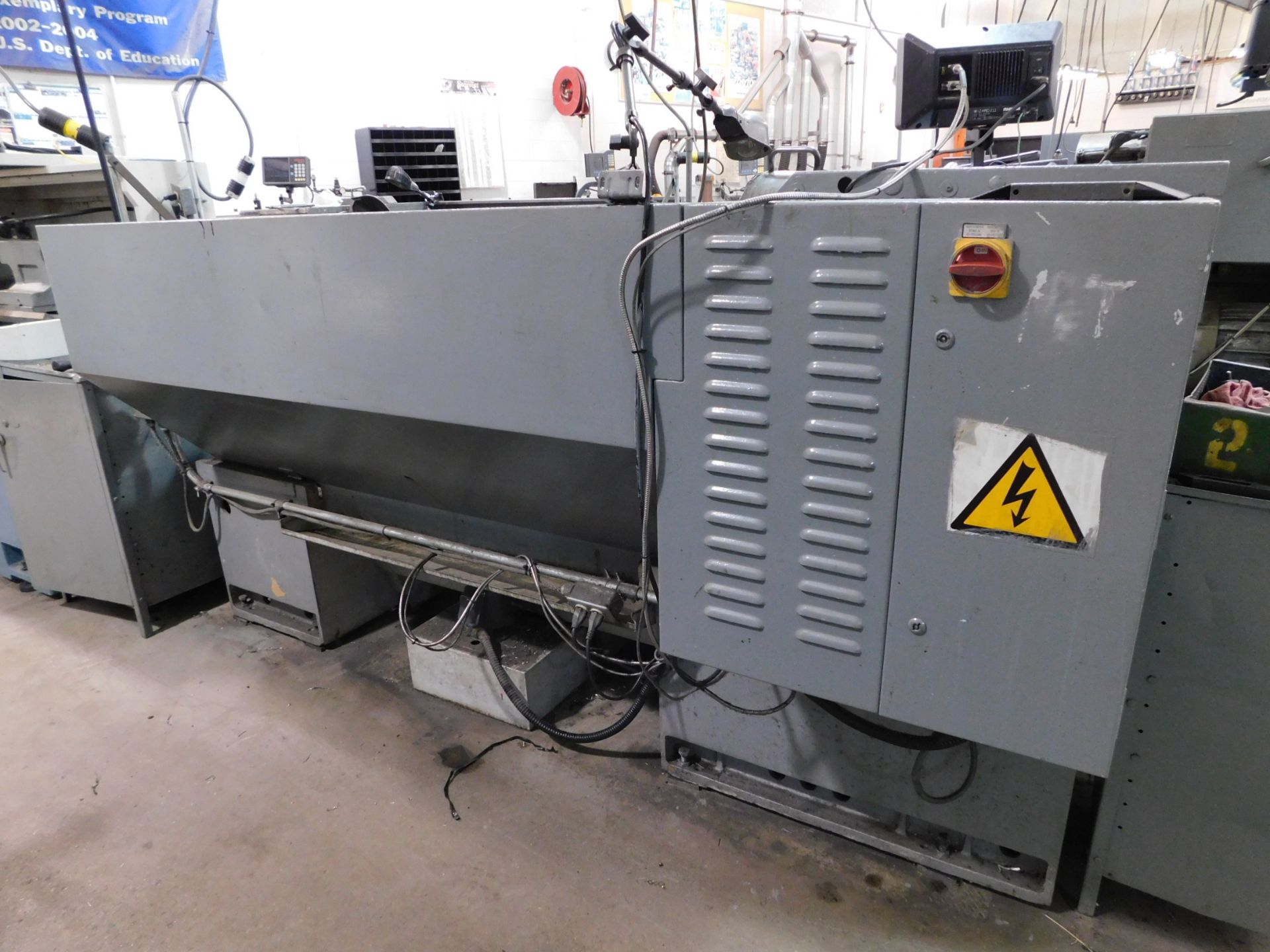 Clausing Colchester 15" x 50" Toolroom Lathe, SN TG0568-502, with Anilam Wizard 211 2-Axis Digital - Image 12 of 14