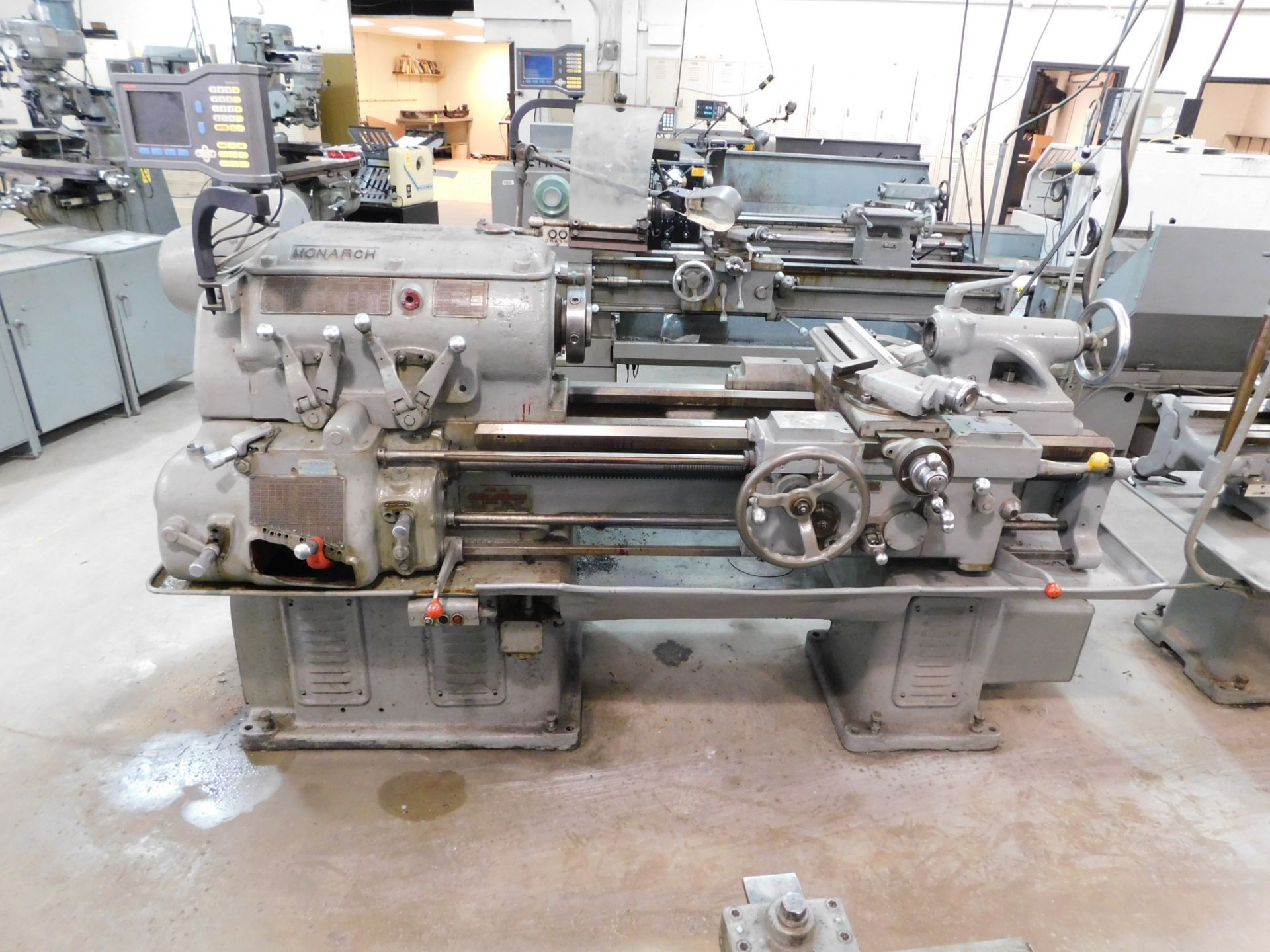 Monarch 16" x 30" Engine Lathe, SN 14461-K, with Anilam Wizard 411 2-Axis Digital Readout