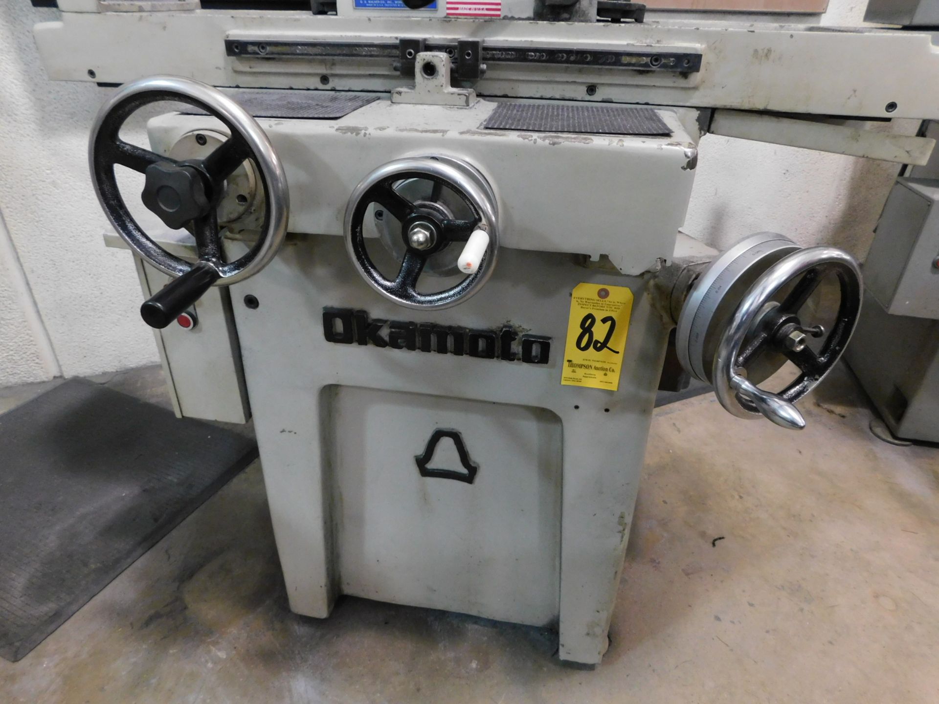 Okamoto Model L-612 6" x 12" Hand-Feed Surface Grinder, SN 3935, Walker Ceramax, 6" x 12" Magnetic - Image 5 of 9