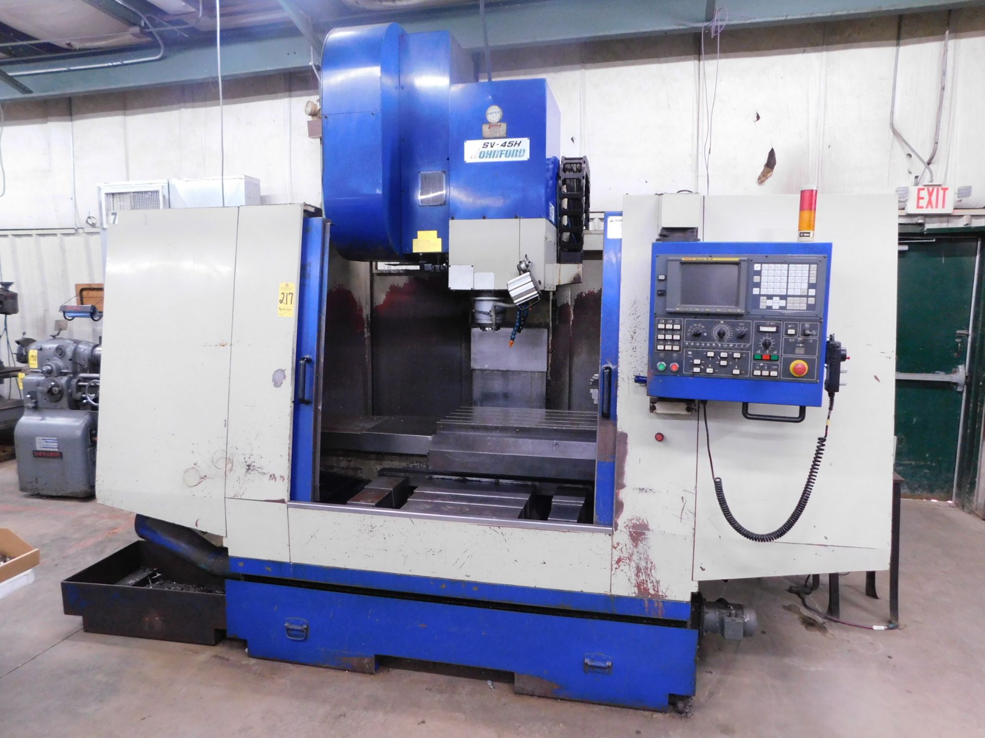 Johnford SV-45H CNC Vertical Machining Center, SN VU8123, New in 1998, 19.7" x 48" Table, Fanuc 18M - Image 2 of 16