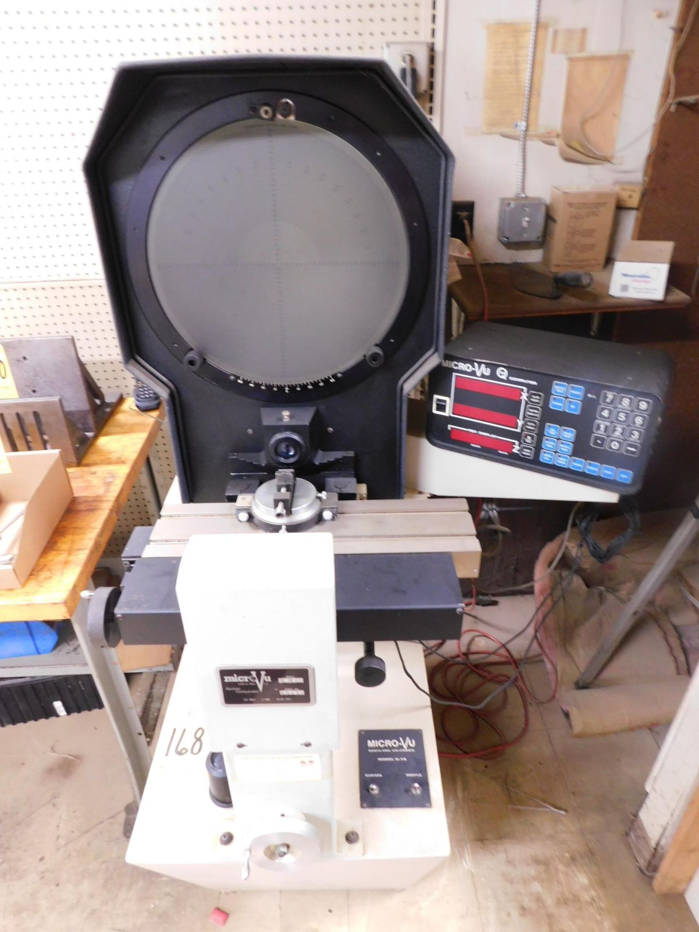 Micro-Vu Model H-14 Optical Comparator, SN 1368, Manual with Micro-Vu 16 Q Computer, 14" Screen - Image 2 of 7