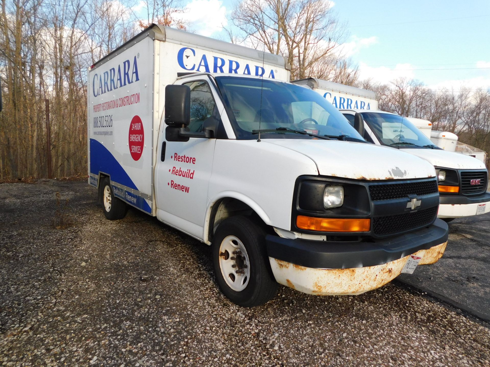 2008 GMC Savana Single Axle Box Truck, VIN 1GDGG31C881910341, 8,600 lb. GVWR, 10' Box, Automatic,