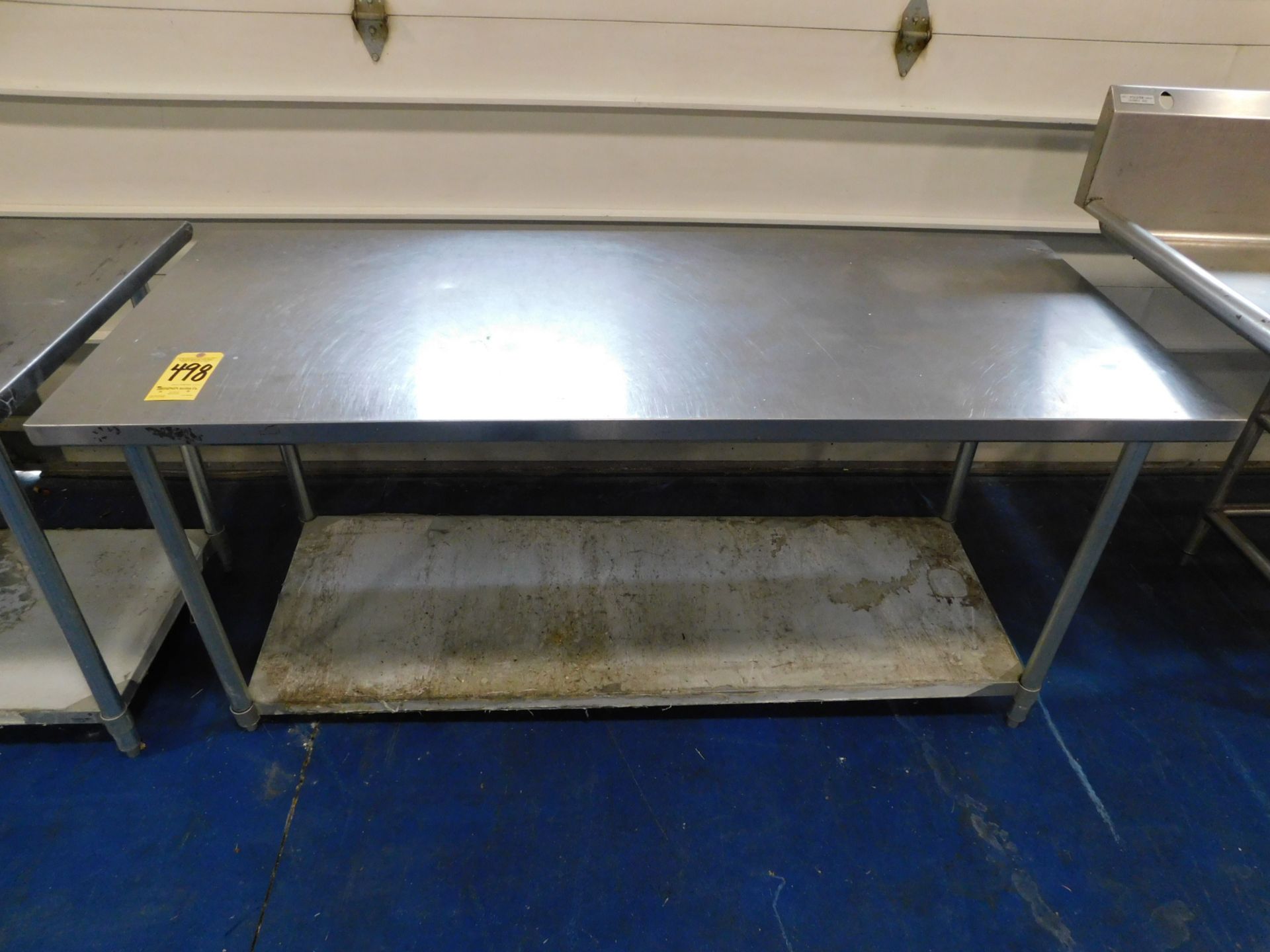 Stainless Steel Table, 30" x 72" x 34" H