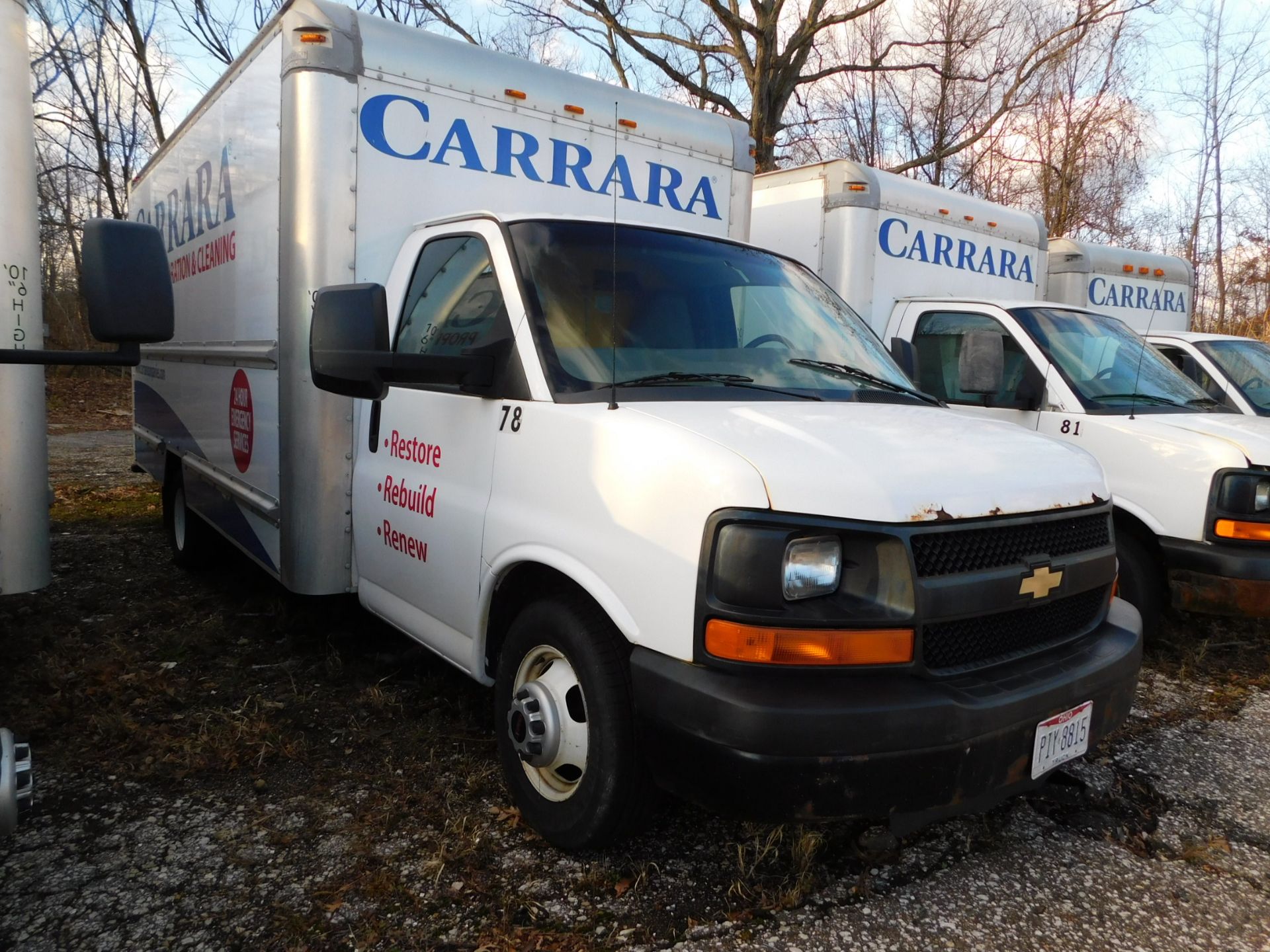 2013 GMC Savana Single Axle Box Truck, VIN 1GD374CG6D1182386, 12,300 GVWR, 16' Box, Automatic, AC,