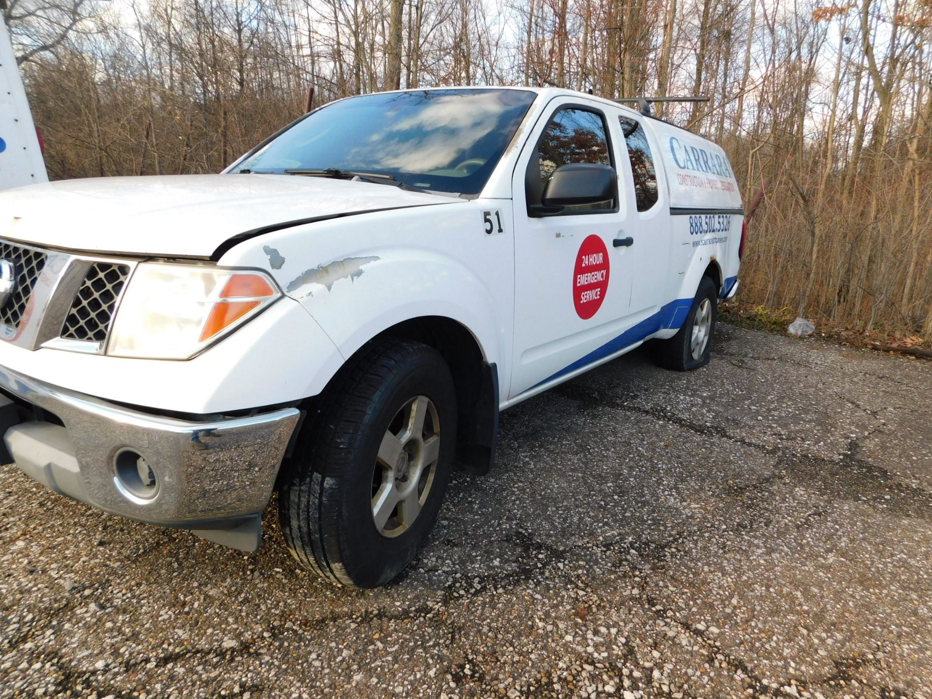 Wrecked 2005 Nissan Frontier Pickup, VIN 1NGAD06U05C427927, Extended Cab, Automatic, Cruise Control,