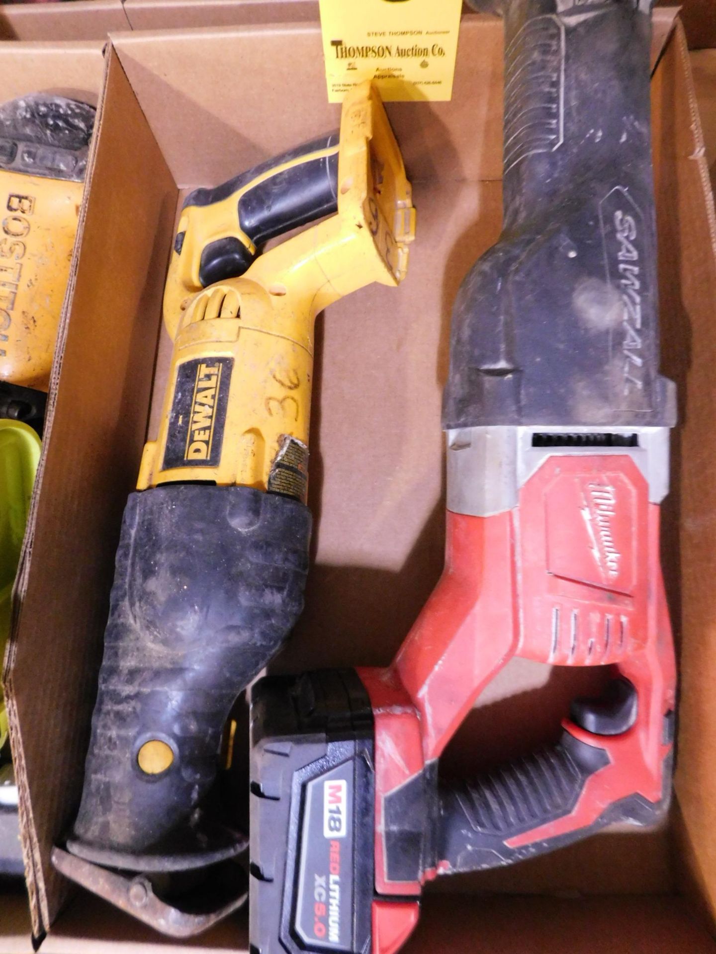 Milwaukee Cordless Sawzall with Battery and Dewalt Cordless Saw (NO Battery)